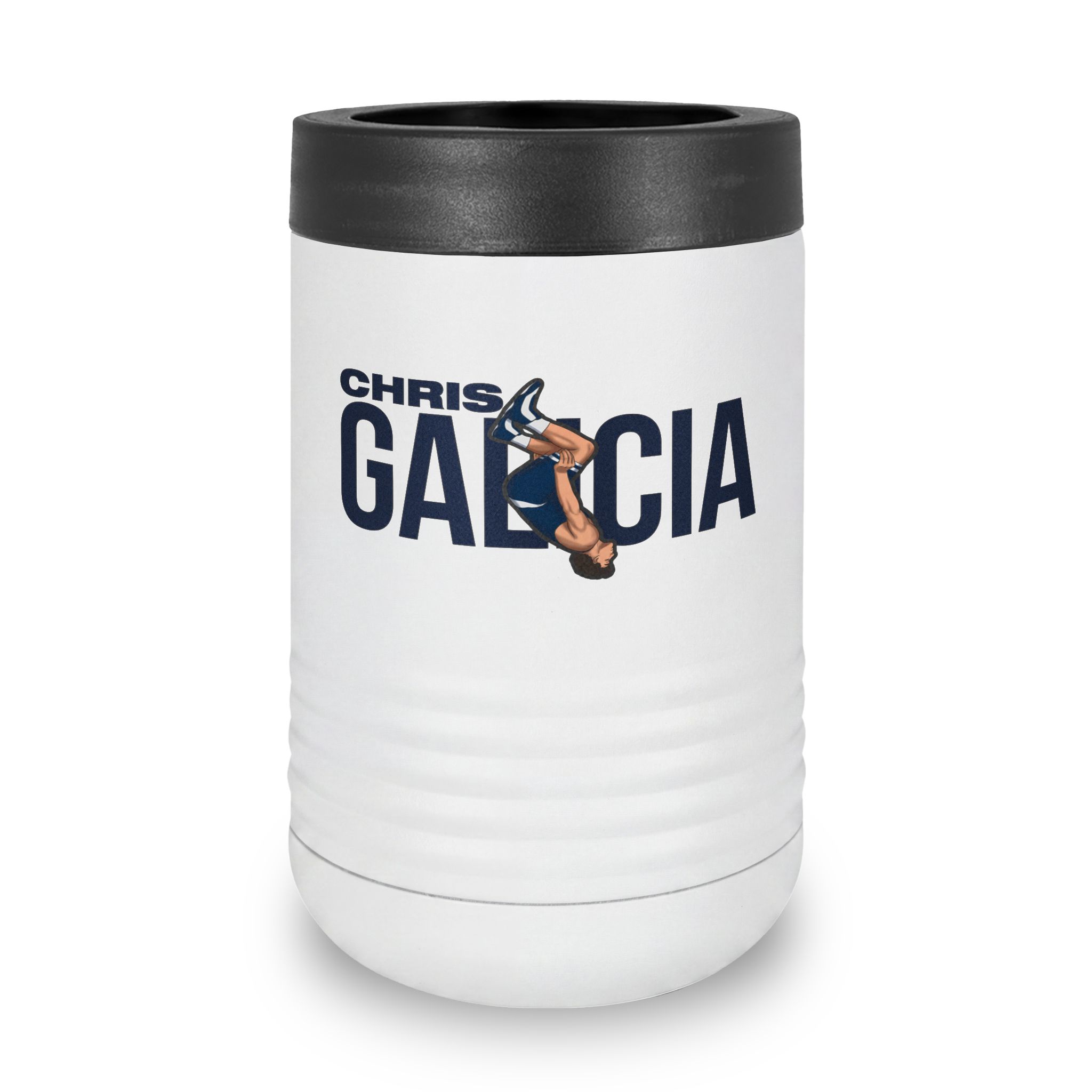 Stainless Can Cooler — character_player_name in White