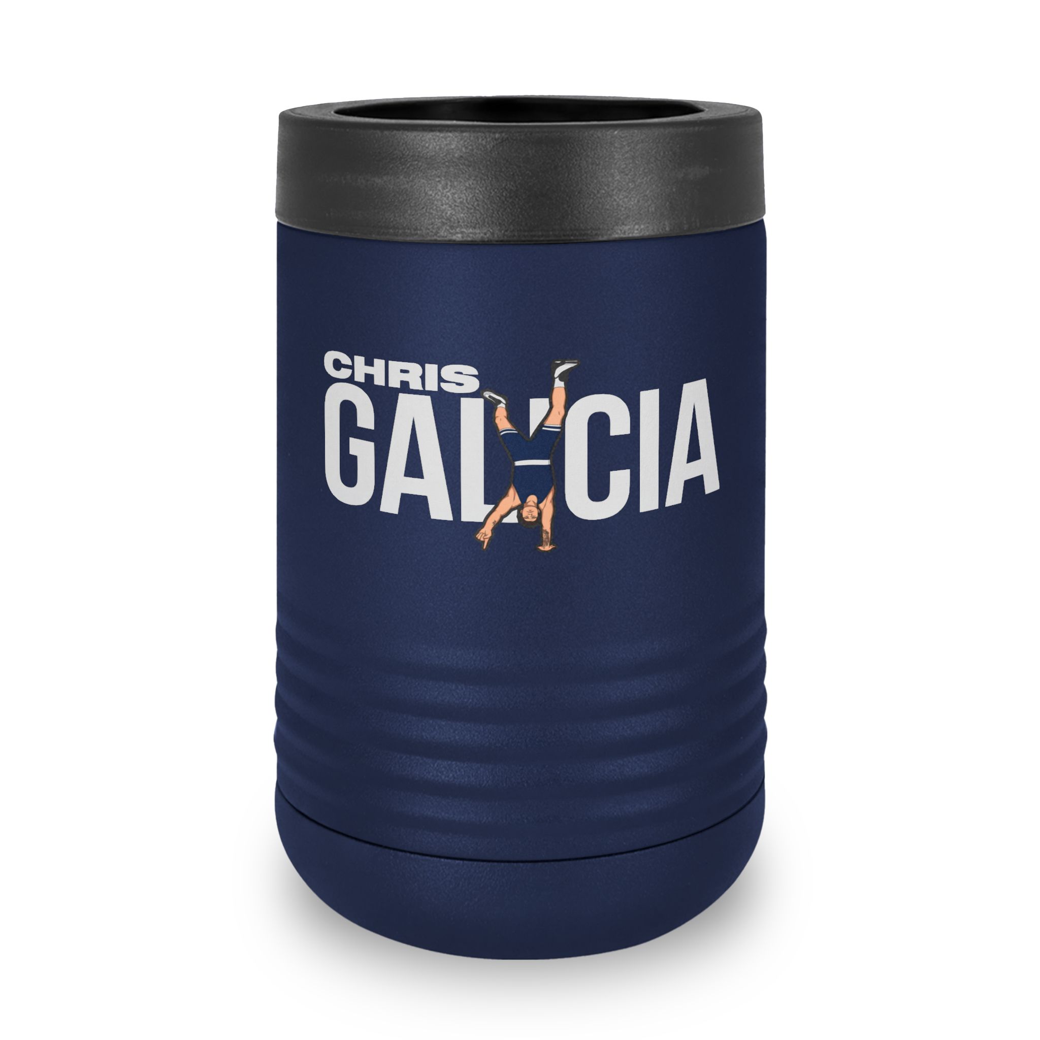 Stainless Can Cooler — character_player_name in Navy