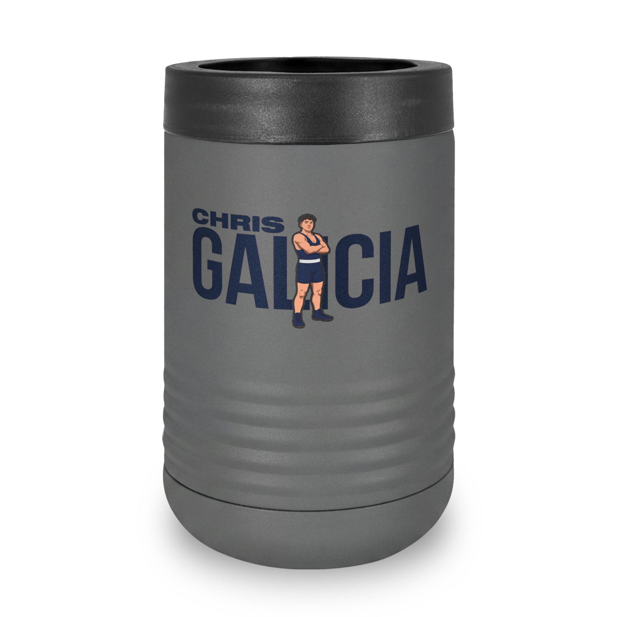Stainless Can Cooler — character_player_name in Grey