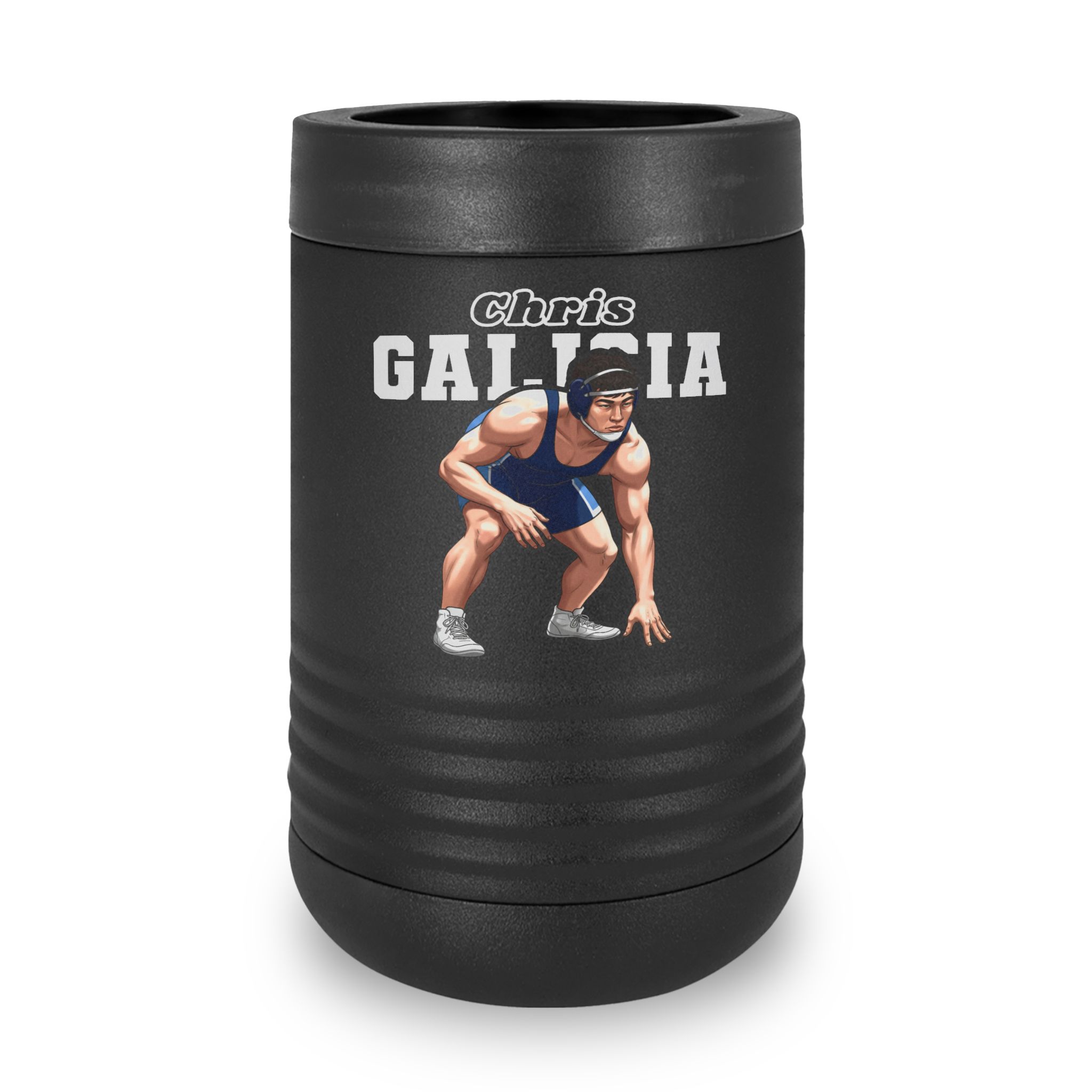 Stainless Can Cooler — character_name_arch in Black