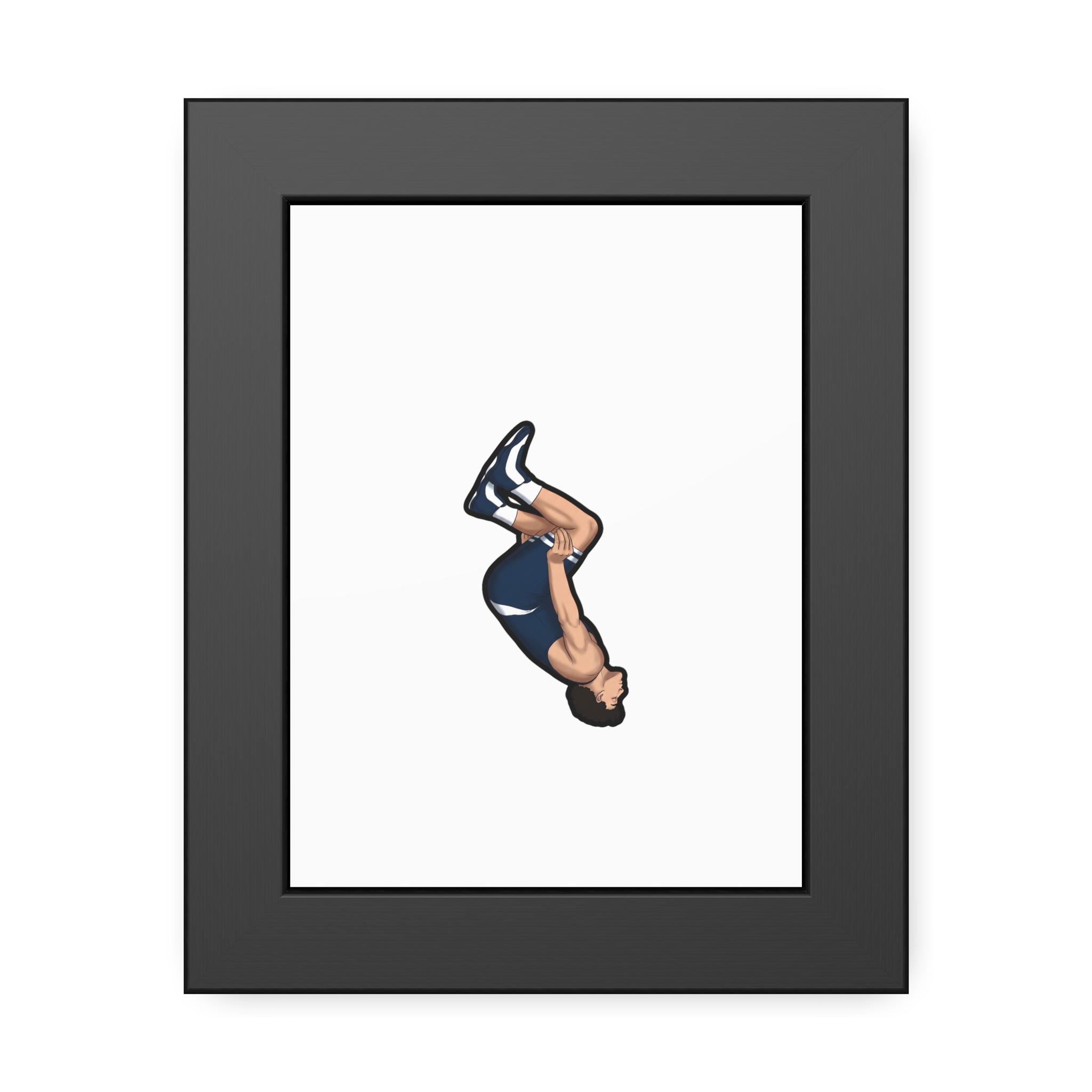 Framed Poster — character_name_arch in Black