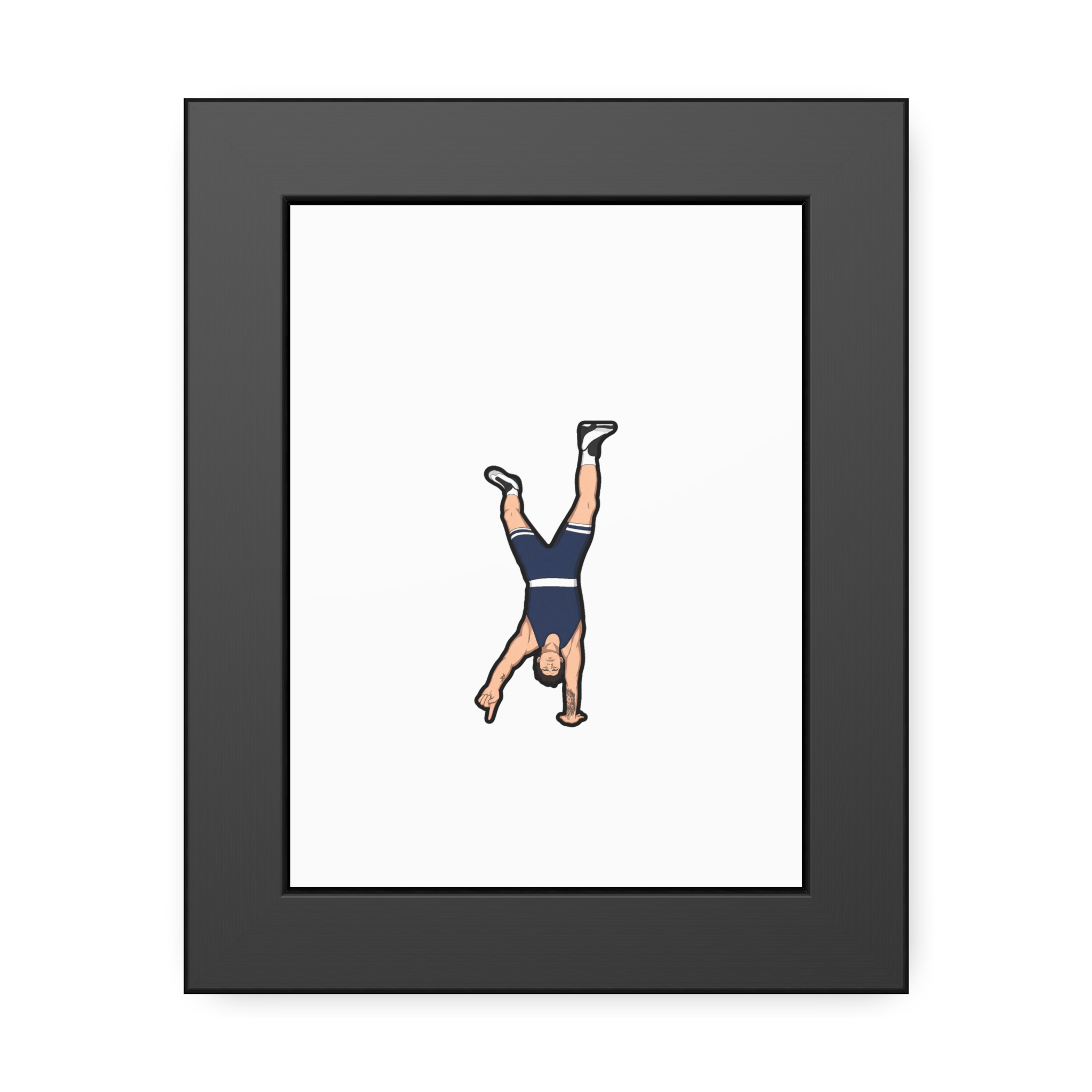 Framed Poster — character_name_arch in Black