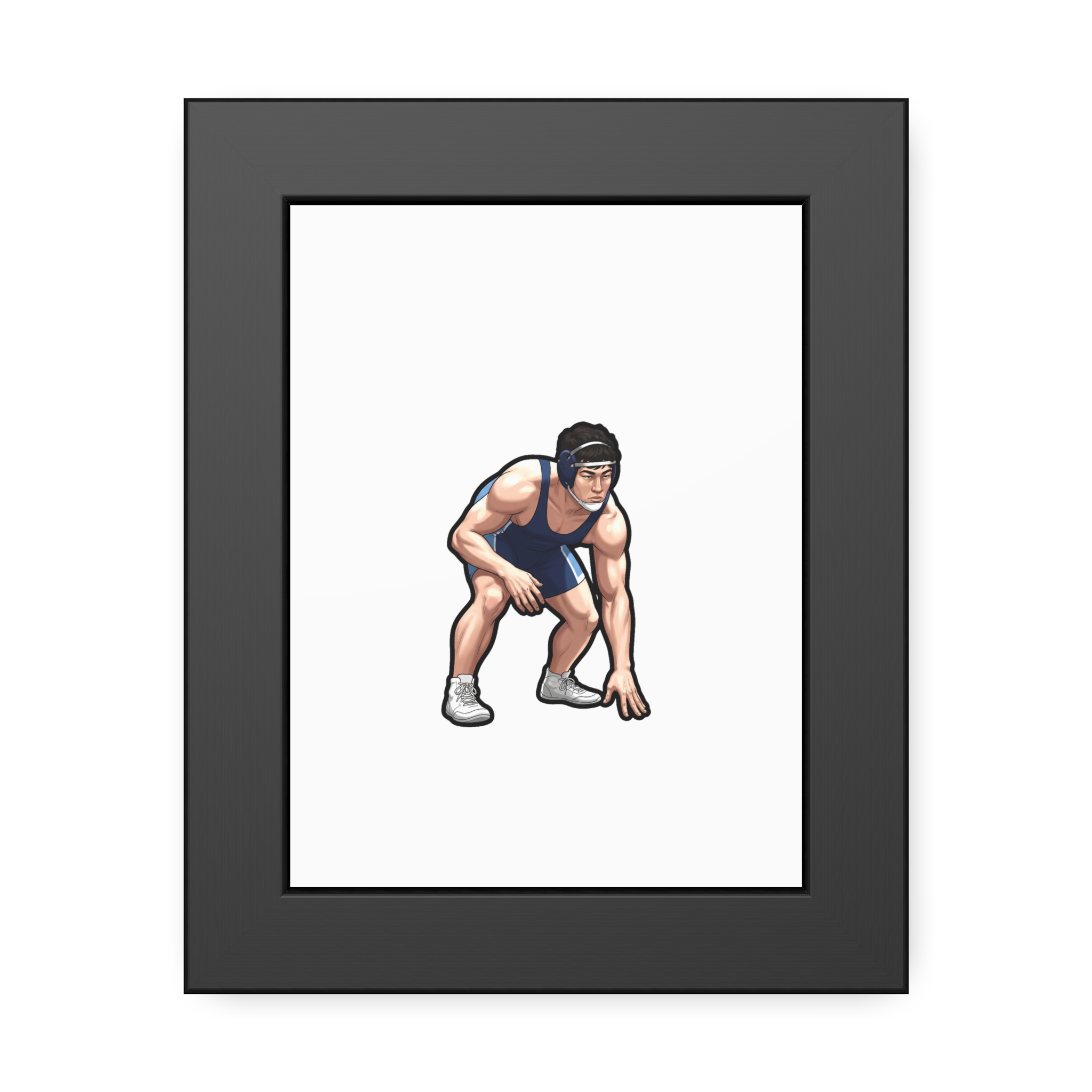 Framed Poster — character_name_arch in Black