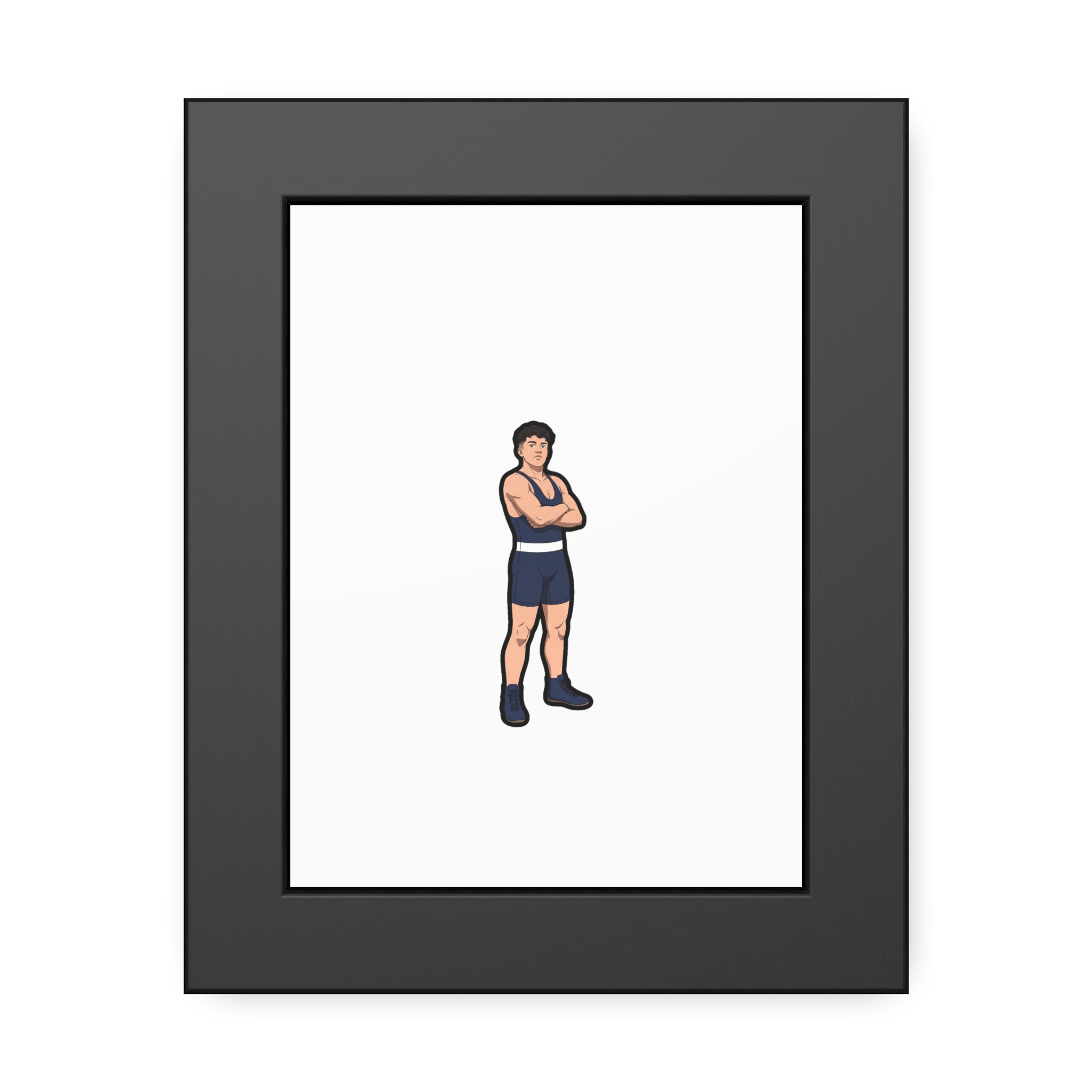 Framed Poster — character_name_arch in Black