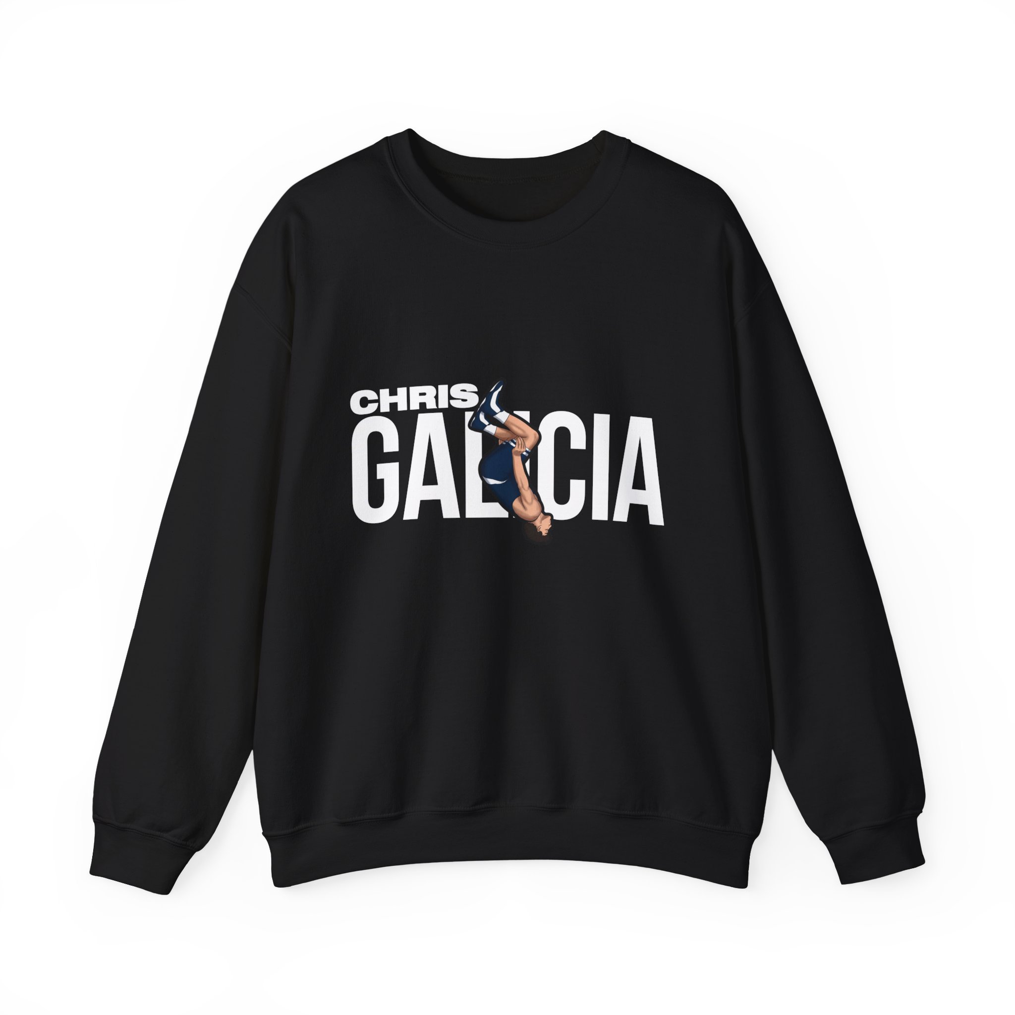 Crewneck Sweatshirt — character_player_name in Black