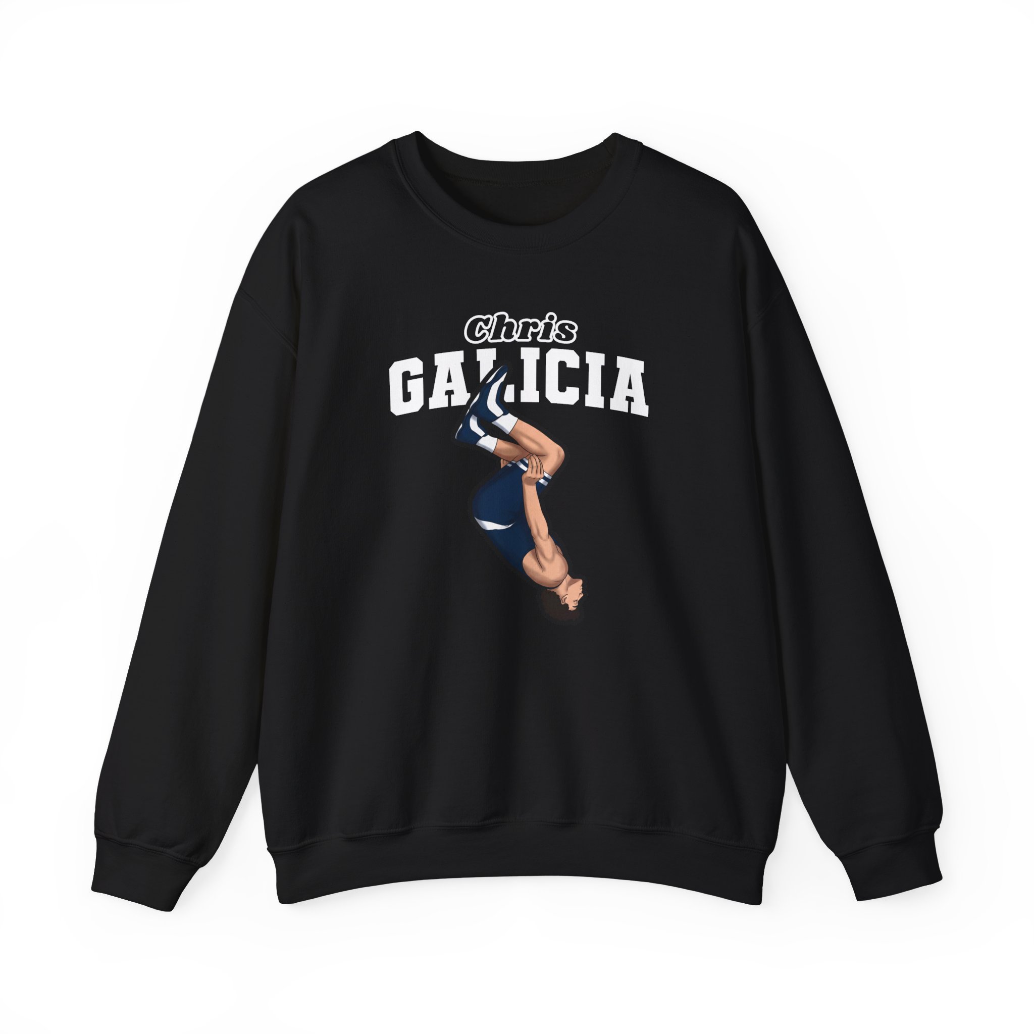 Crewneck Sweatshirt — character_name_arch in Black