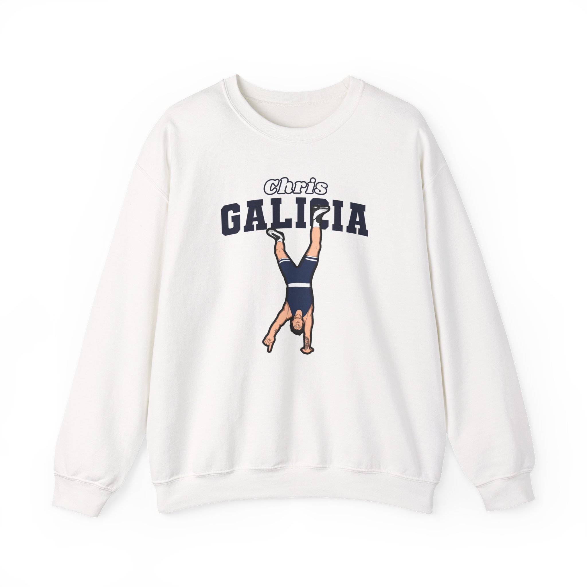Crewneck Sweatshirt — character_name_arch in White