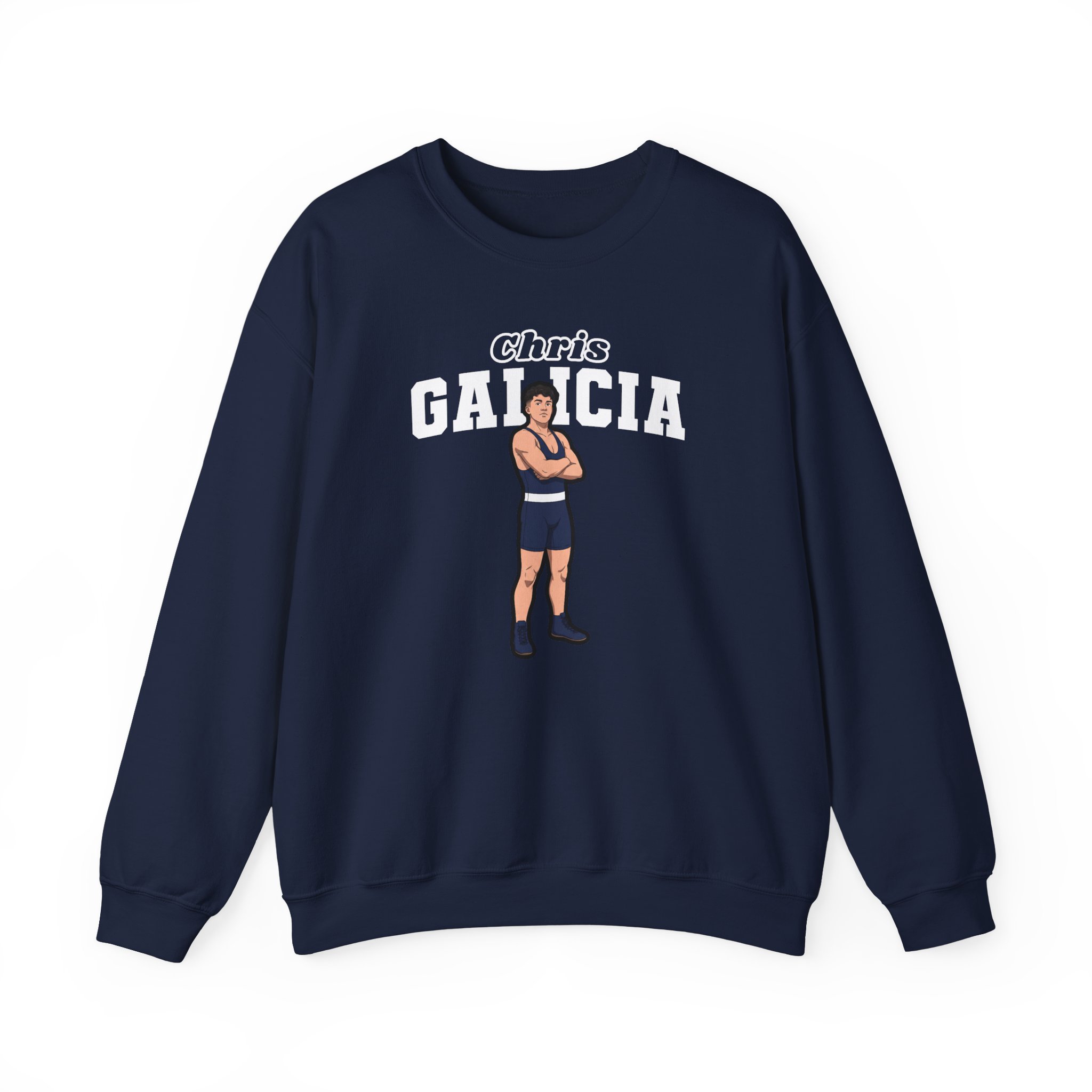 Crewneck Sweatshirt — character_name_arch in Navy
