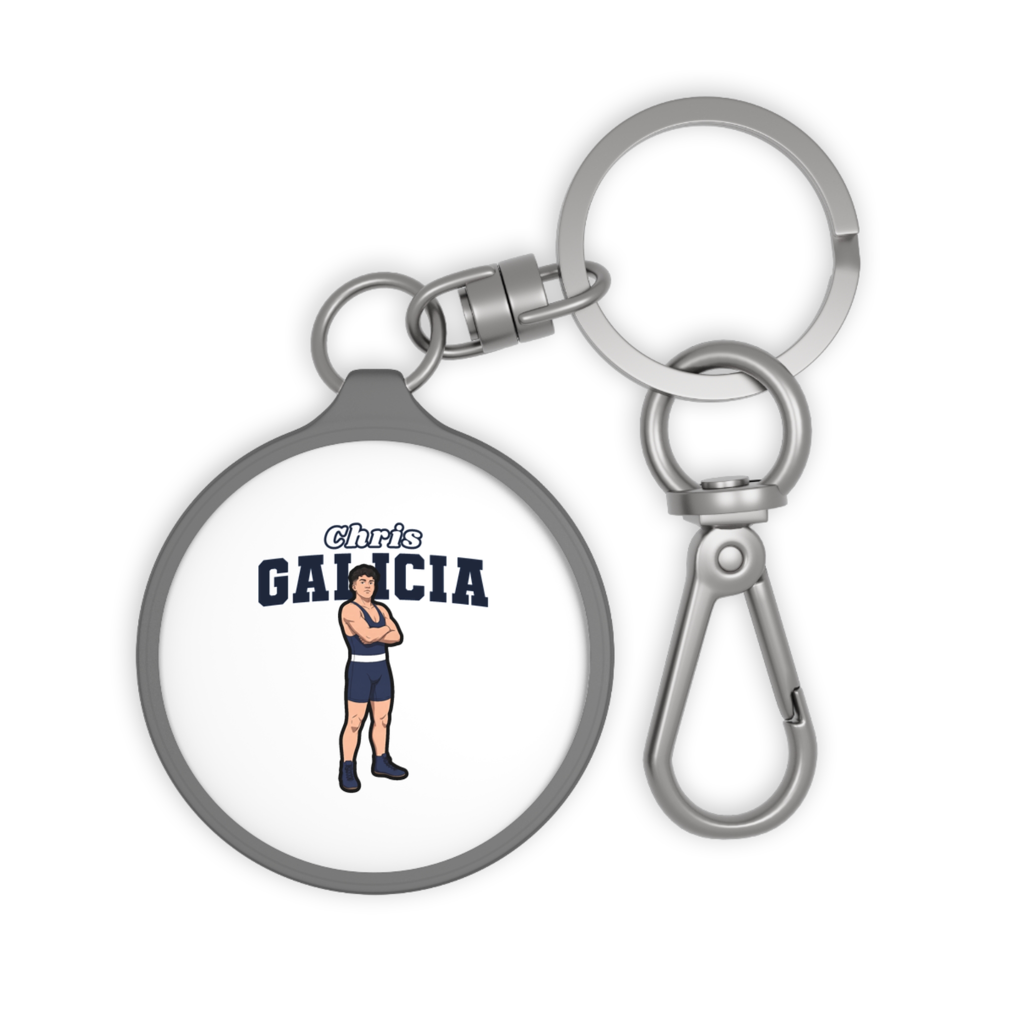 Keychain — character_name_arch in Grey