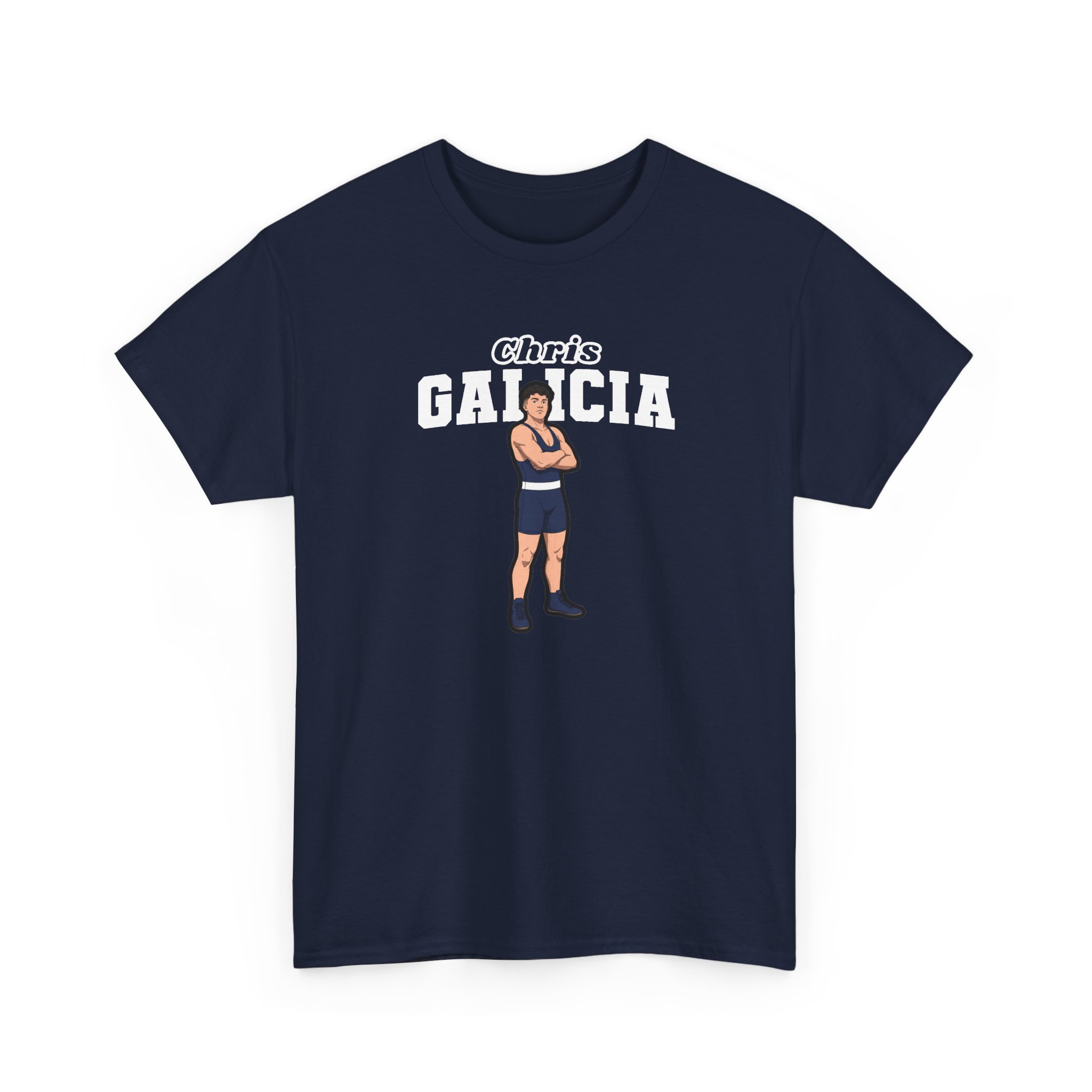 Tee — character_name_arch in Navy