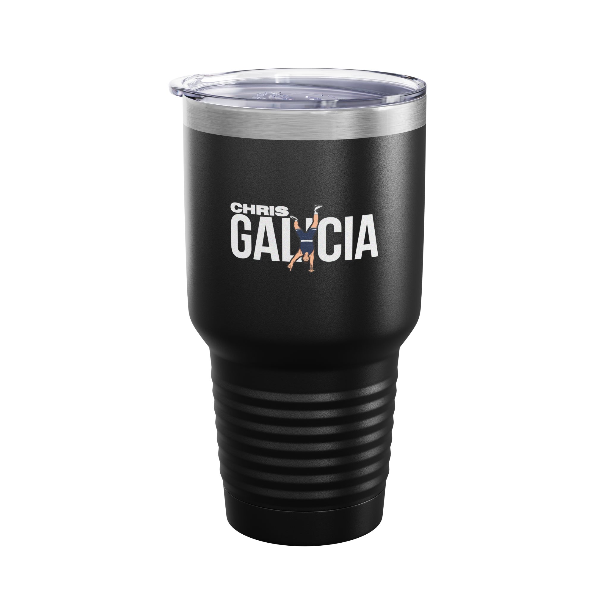 30oz Tumbler — character_player_name in Black