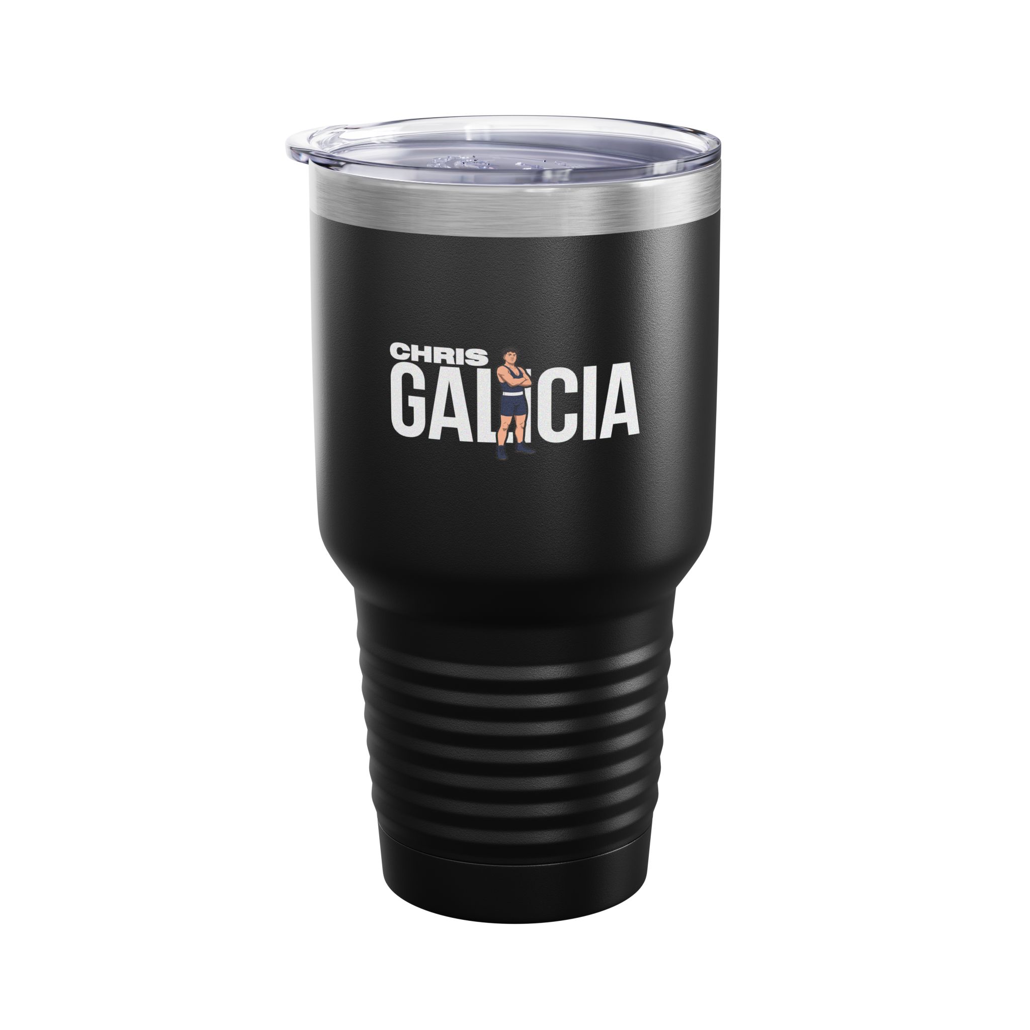 30oz Tumbler — character_player_name in Black
