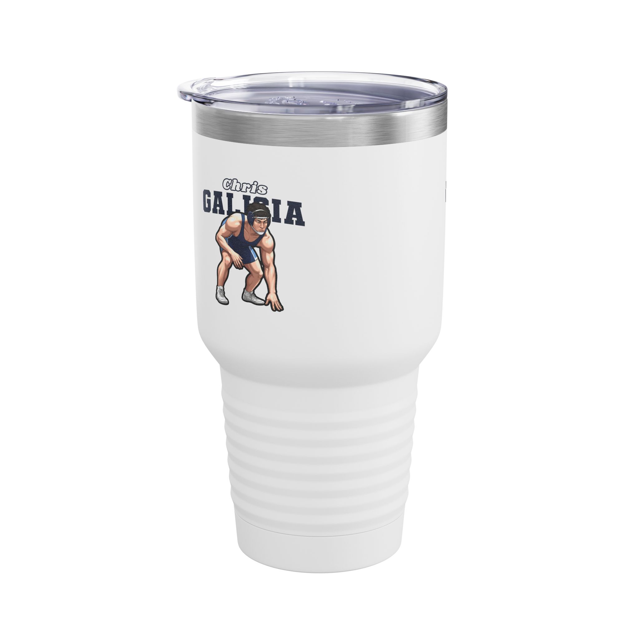 30oz Tumbler — character_name_arch in White