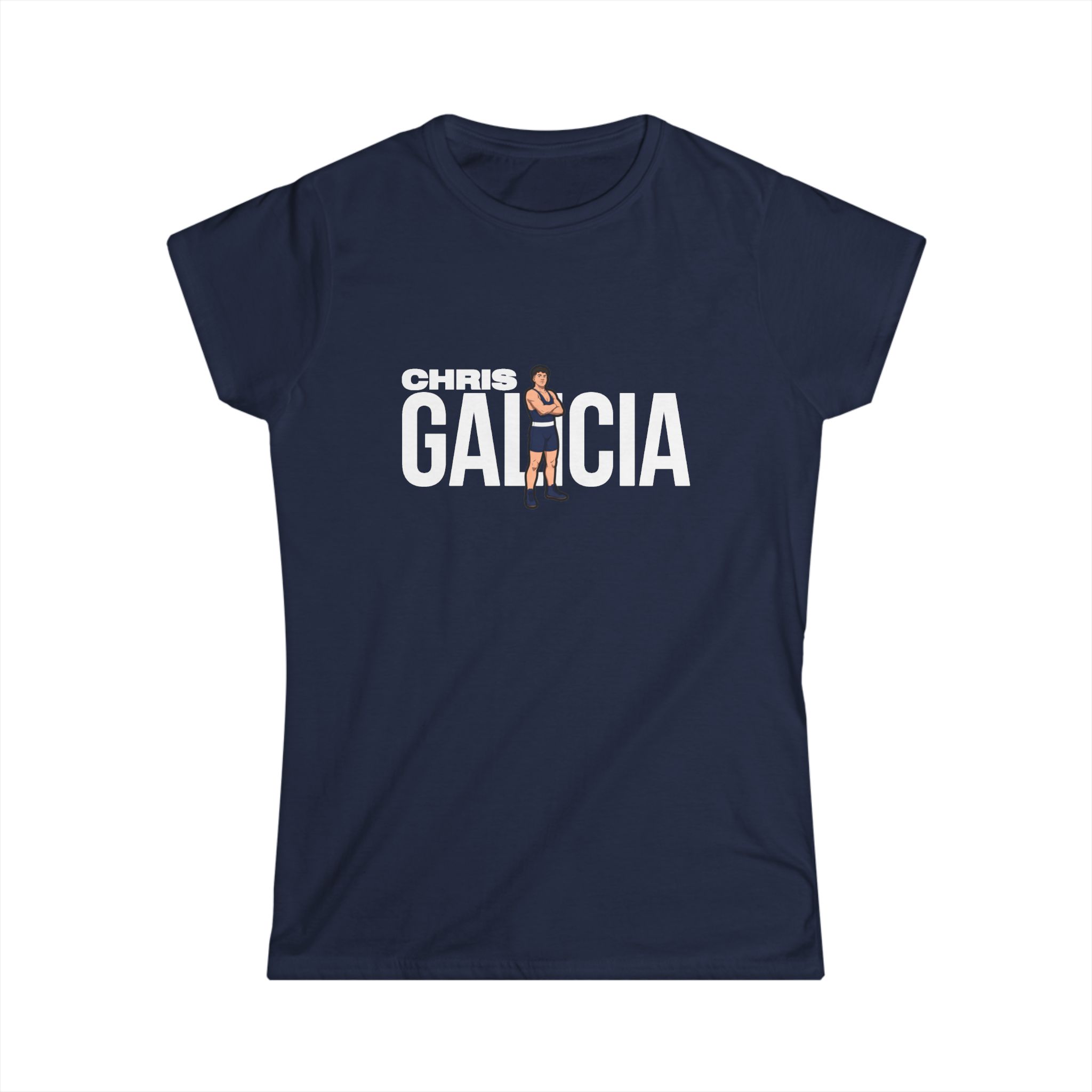 Women's Softstyle Tee — character_player_name in Navy