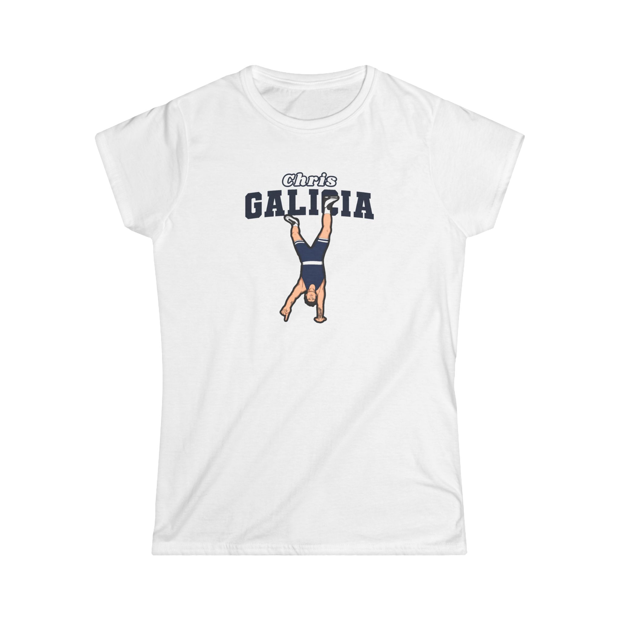 Women's Softstyle Tee — character_name_arch in White