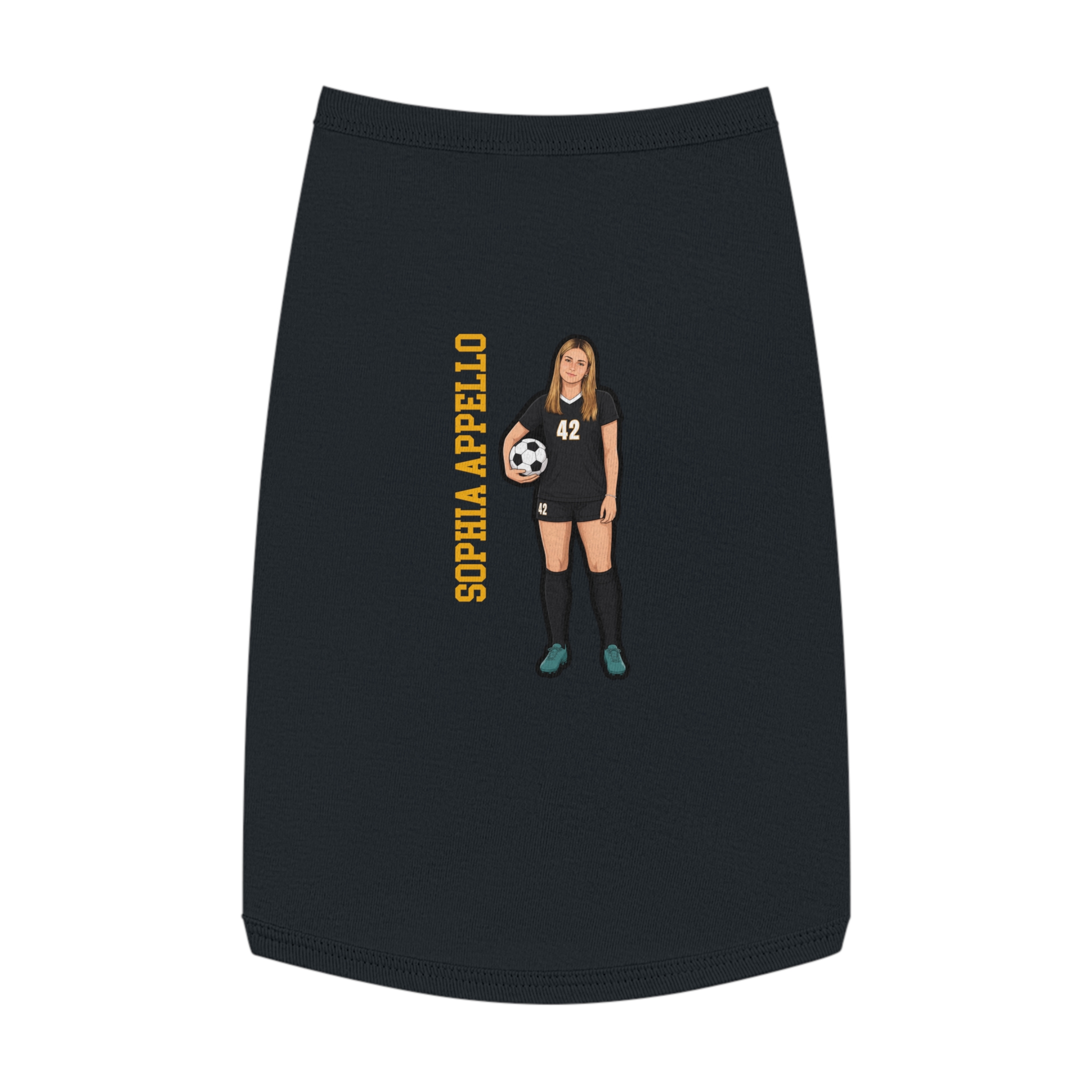 Pet Tank Top — character_name_vertical in White