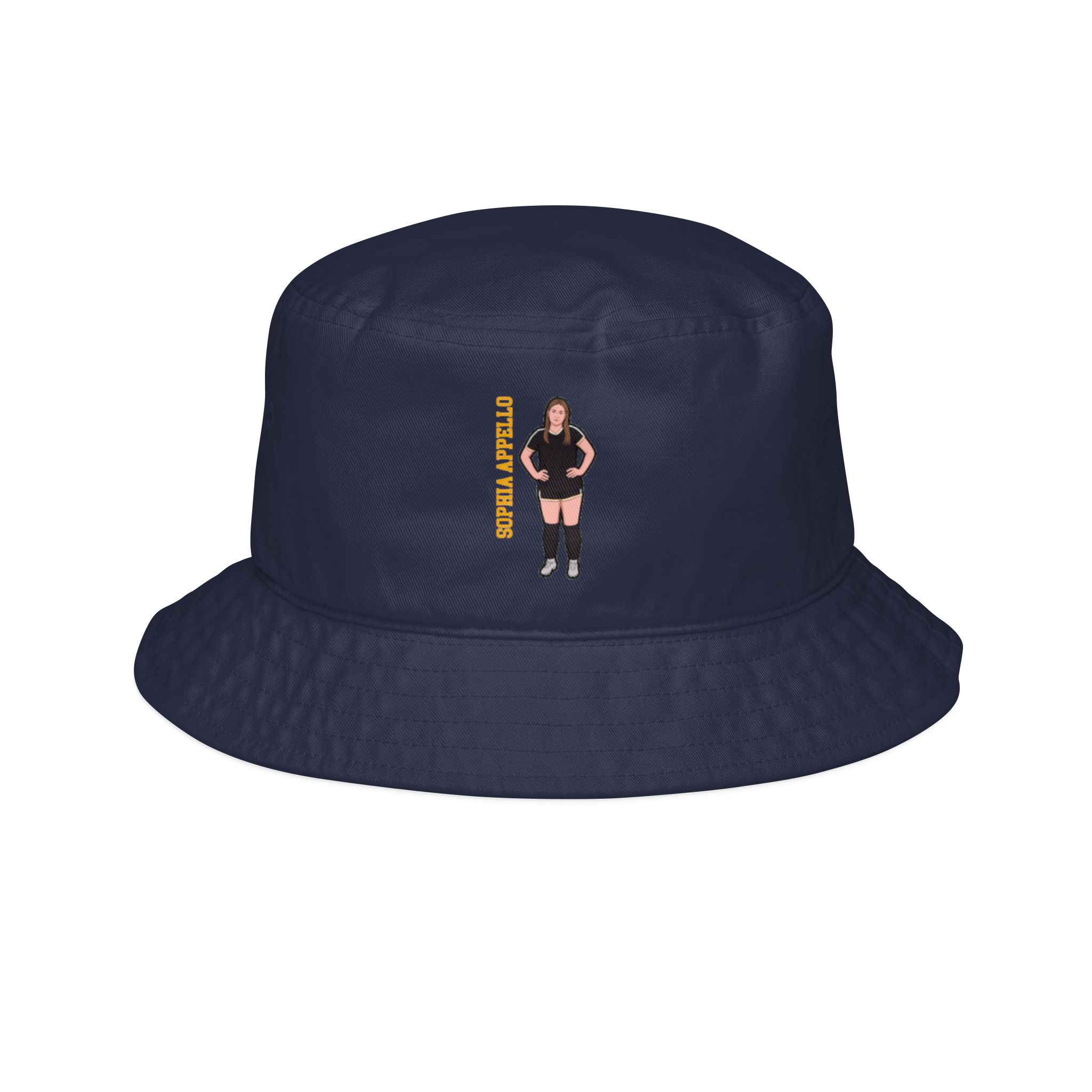 Bucket Hat — character_name_vertical in Navy