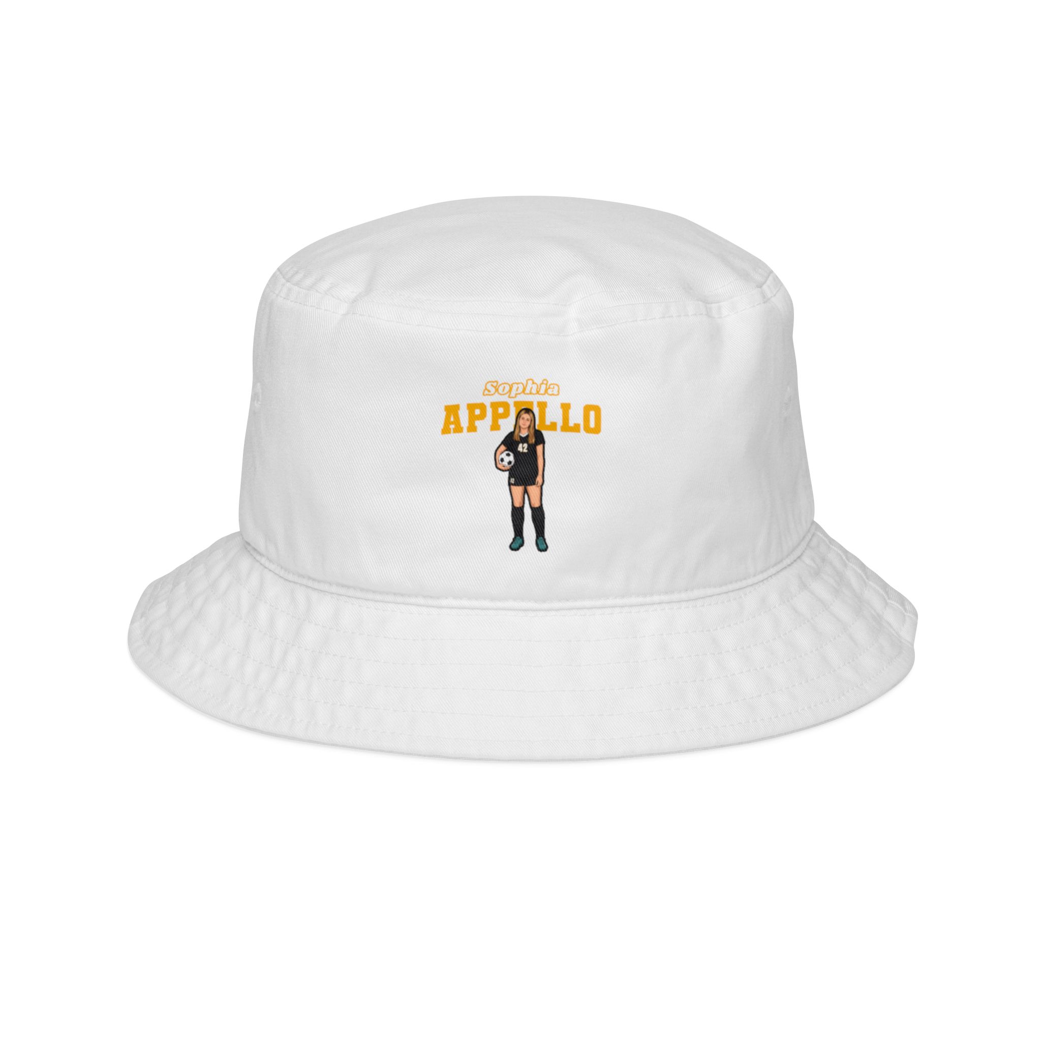 Bucket Hat — character_name_arch in White