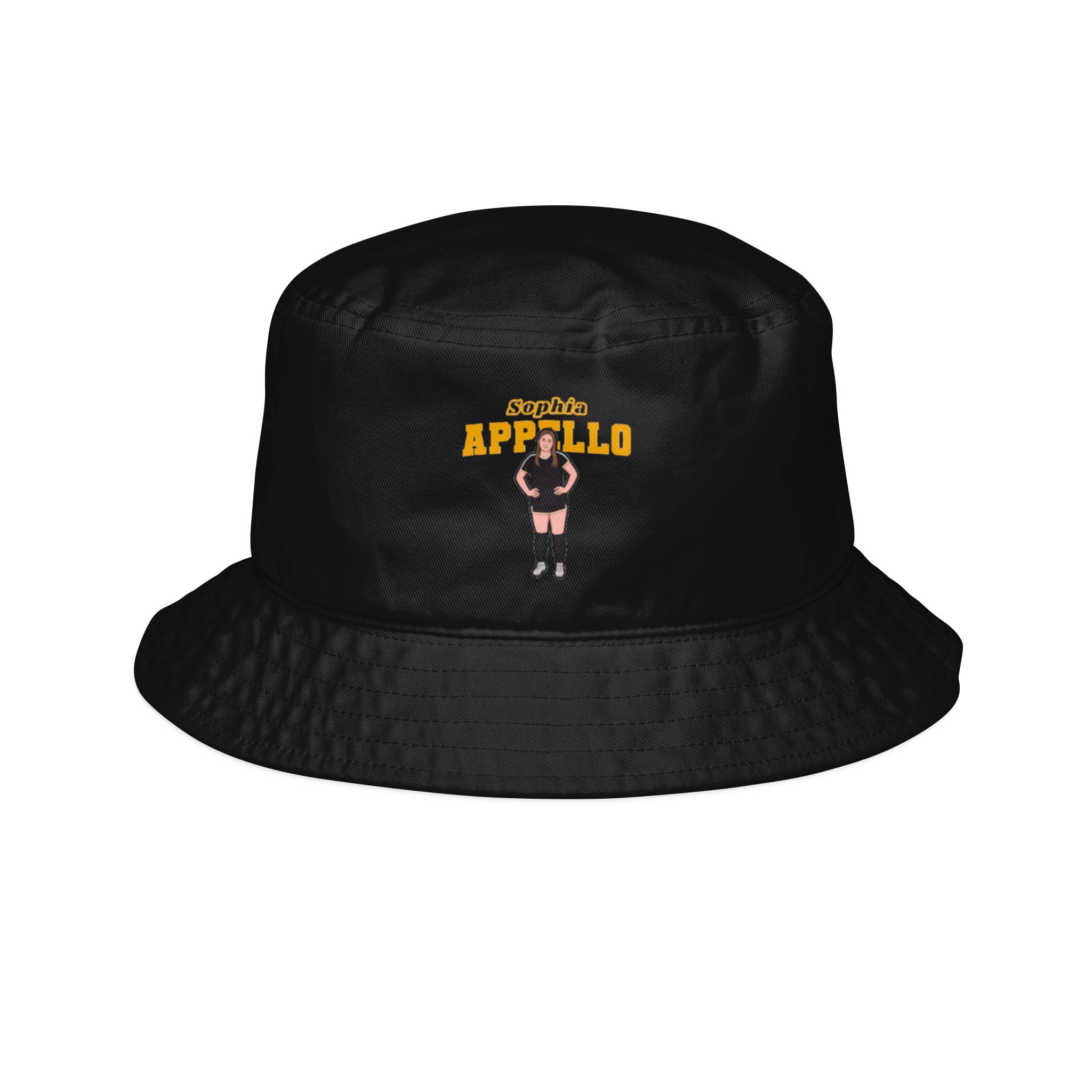 Bucket Hat — character_name_arch in Black