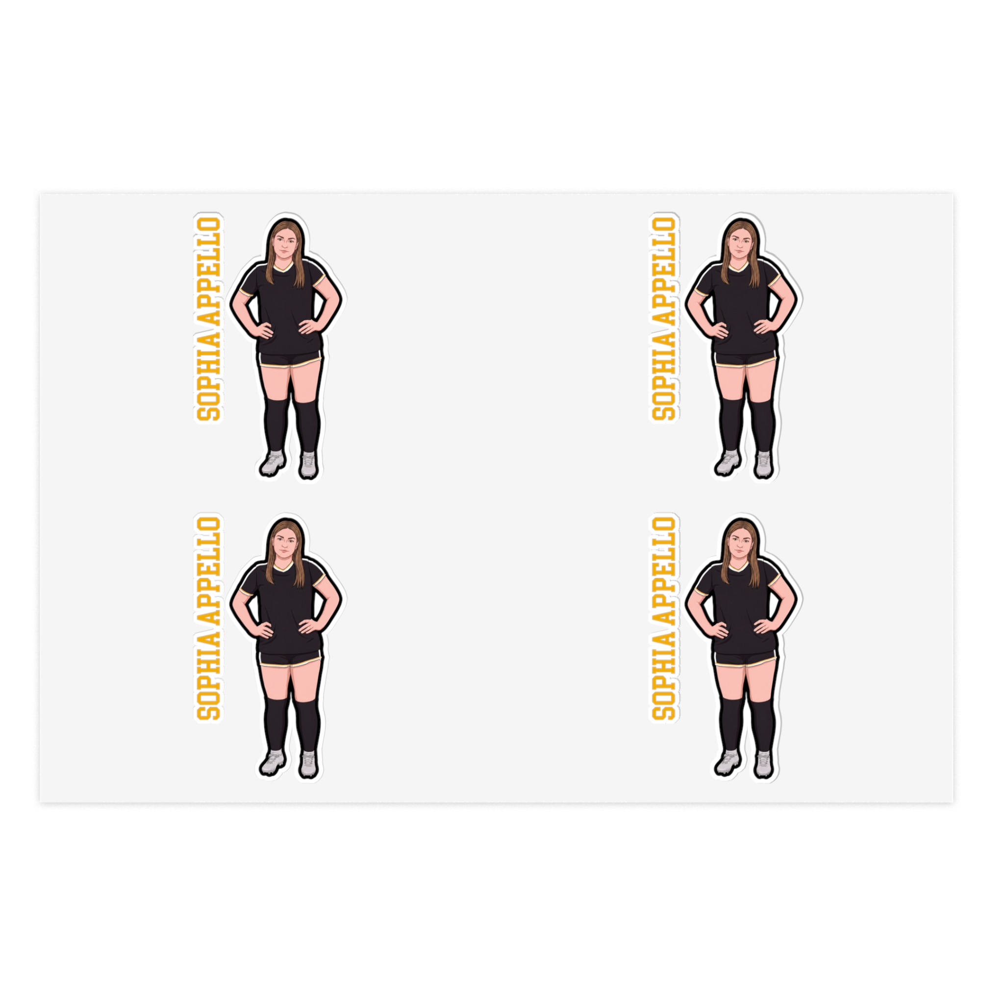Sticker Sheet — character_name_vertical in Classic