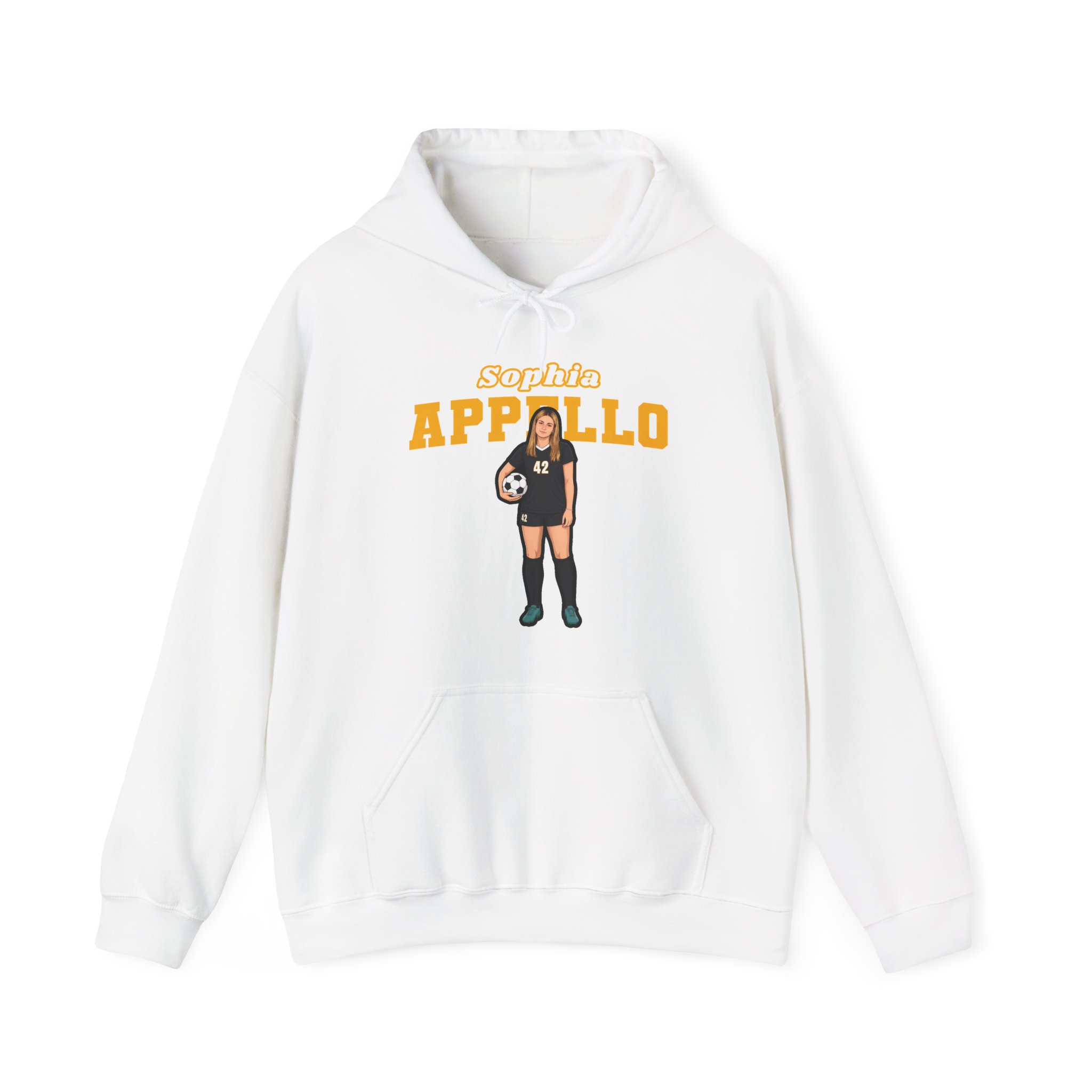 Hoodie — character_name_arch in White