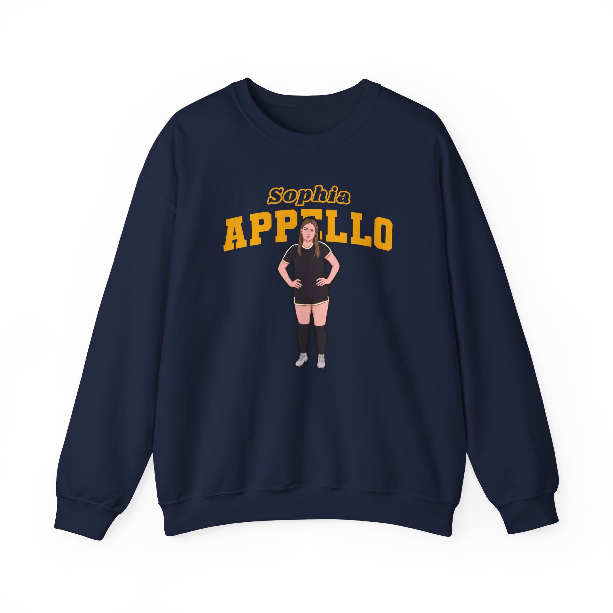 Crewneck Sweatshirt — character_name_arch in Navy