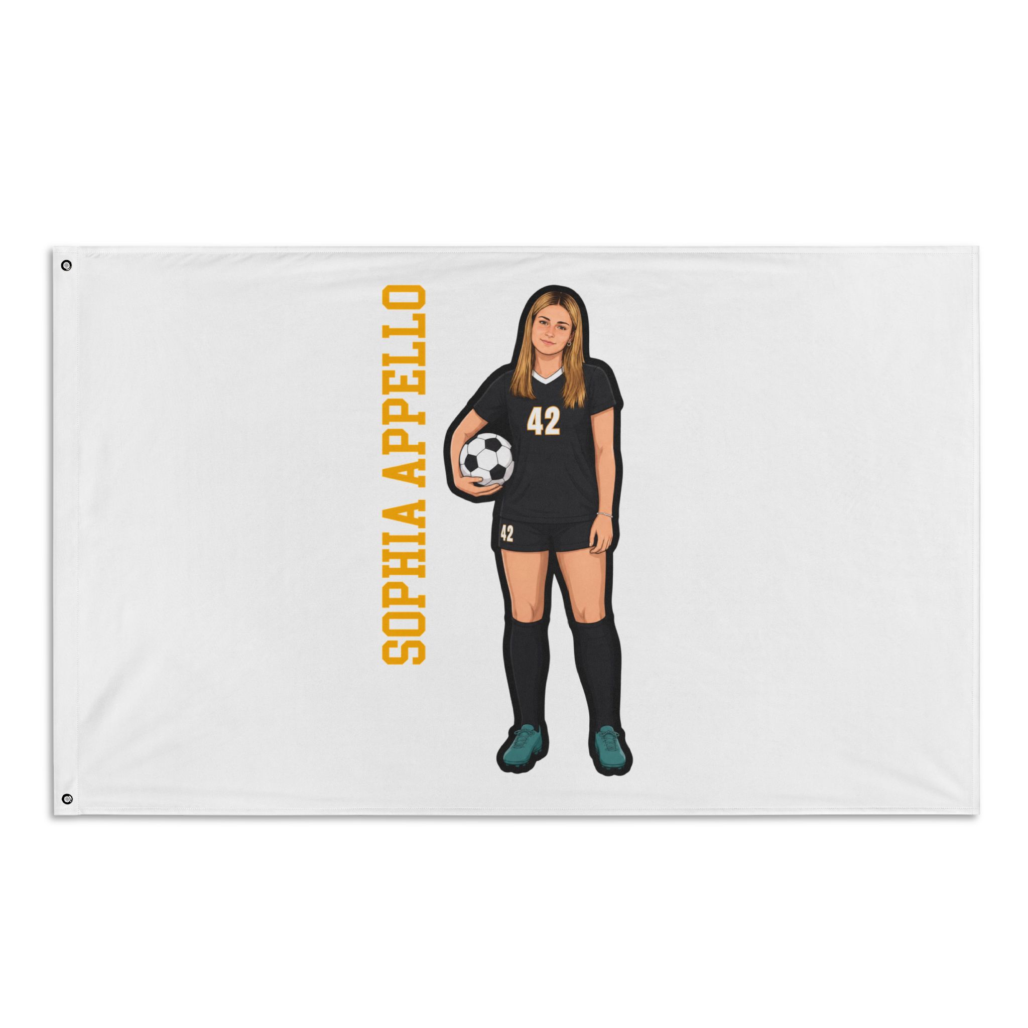 Flag (35 × 56 in) — character_name_vertical in Classic