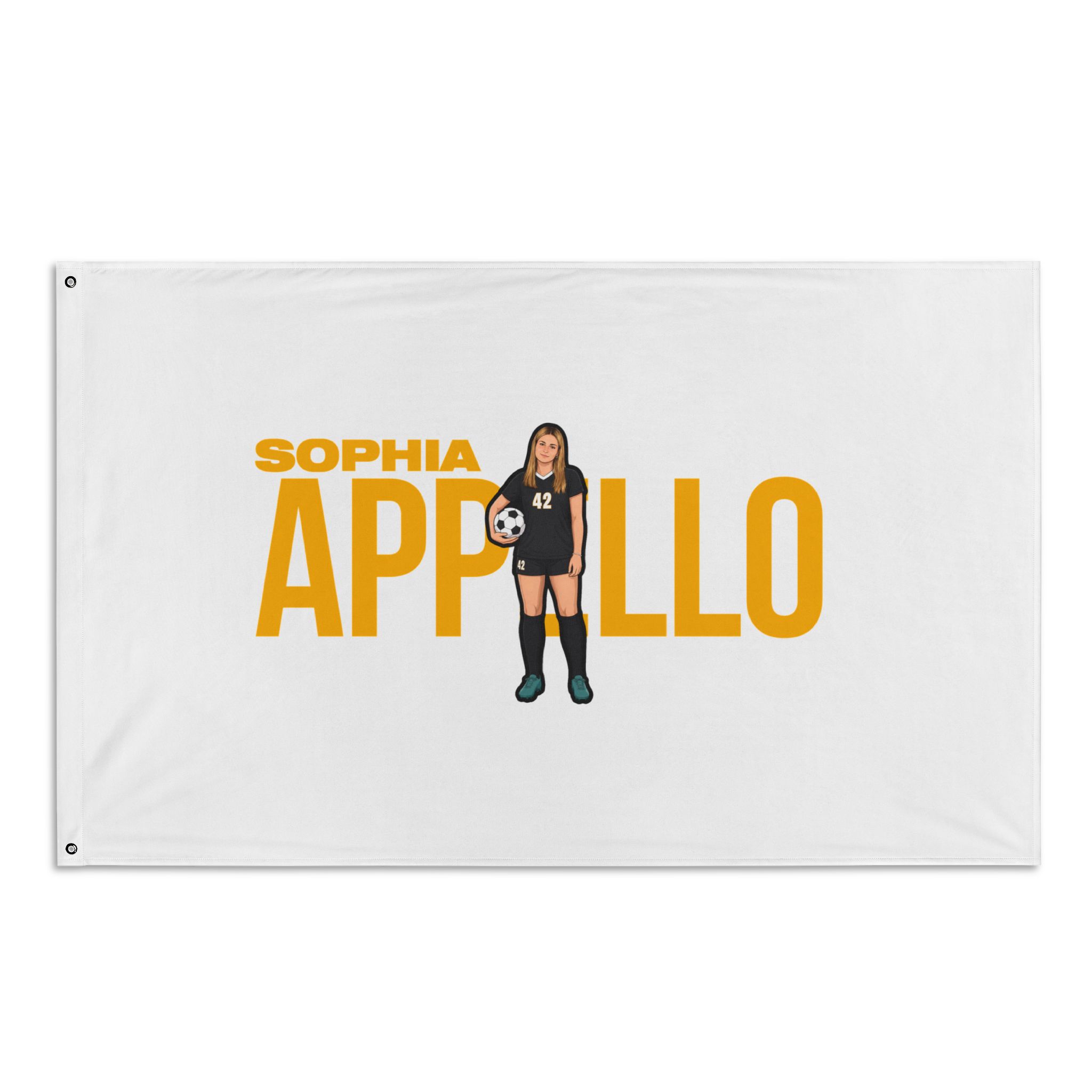 Flag (35 × 56 in) — character_player_name in Classic