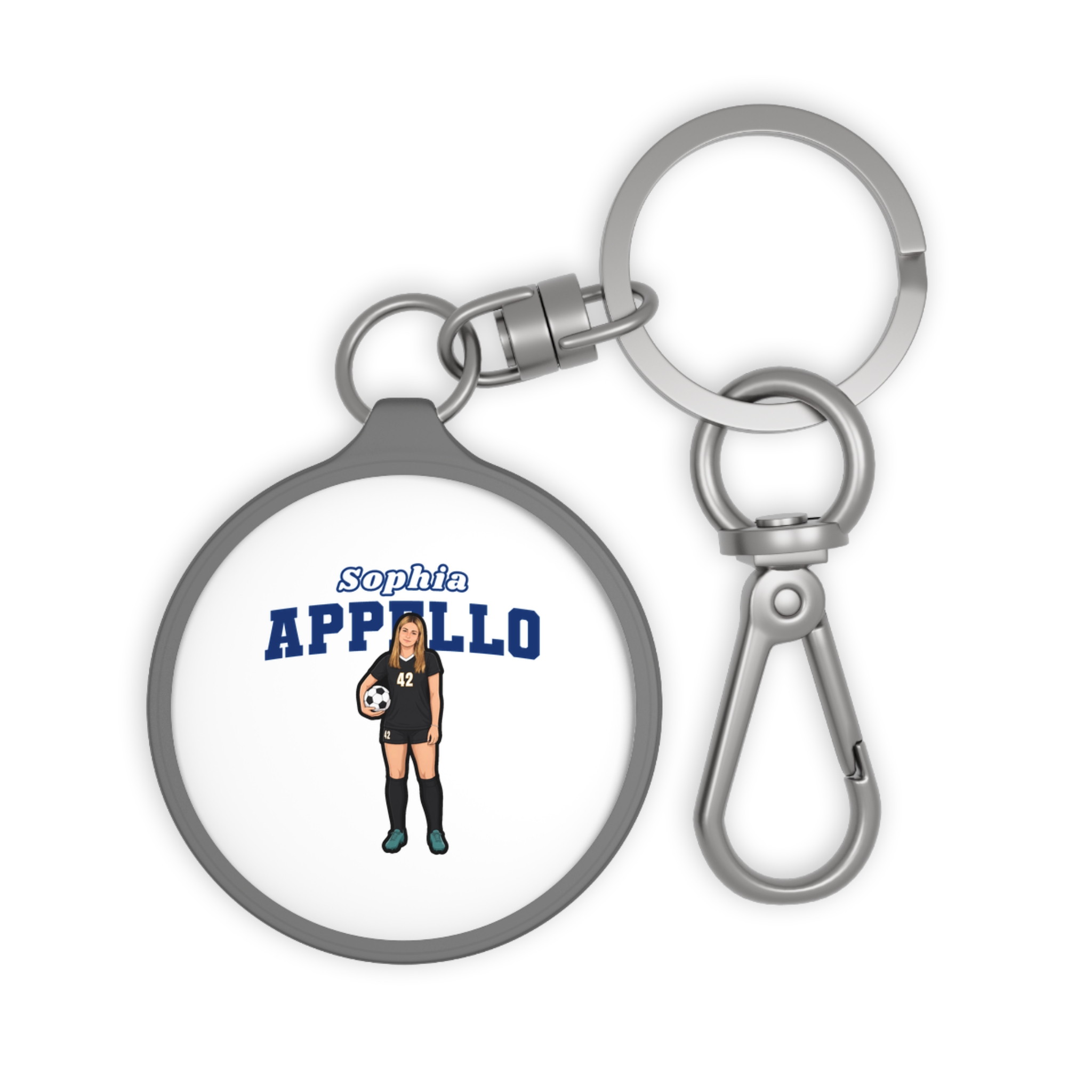 Keychain — character_name_arch in Grey
