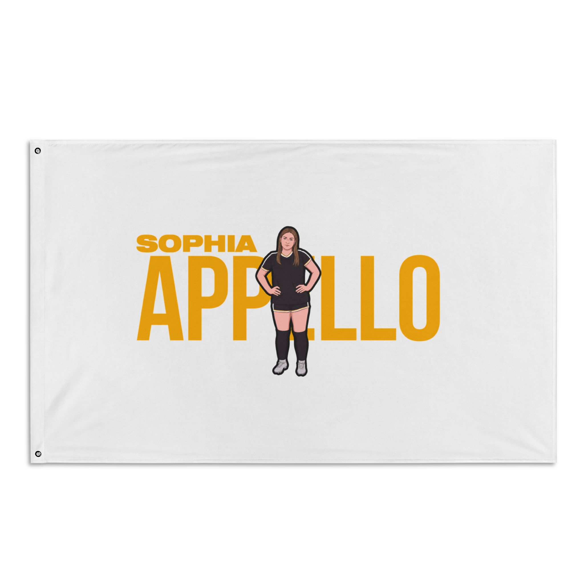 Flag (35 × 56 in) — character_player_name in Classic
