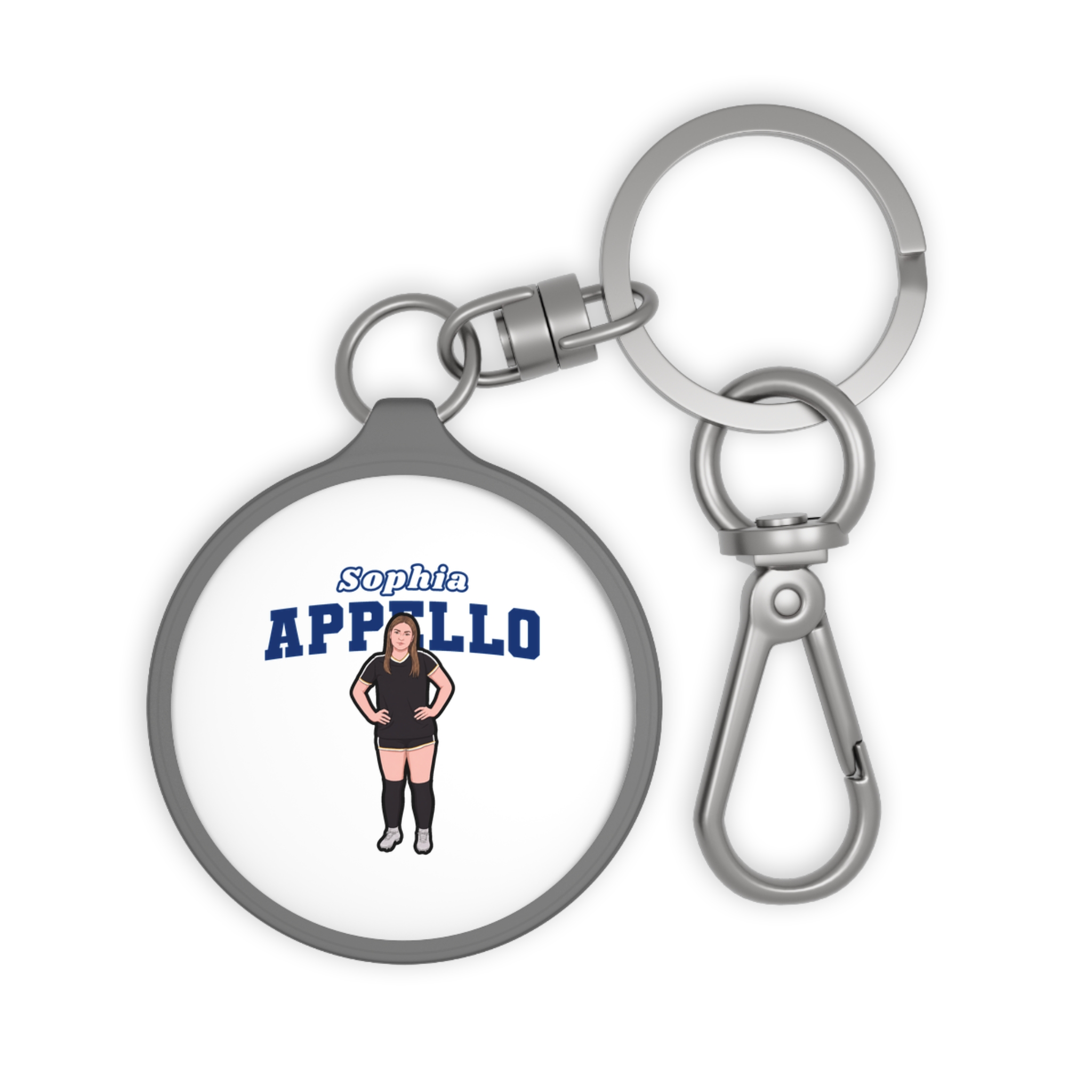 Keychain — character_name_arch in Grey