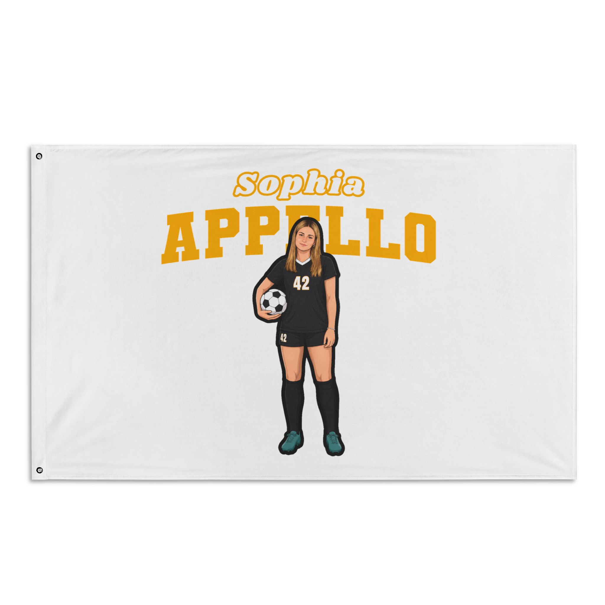 Flag (35 × 56 in) — character_name_arch in Classic
