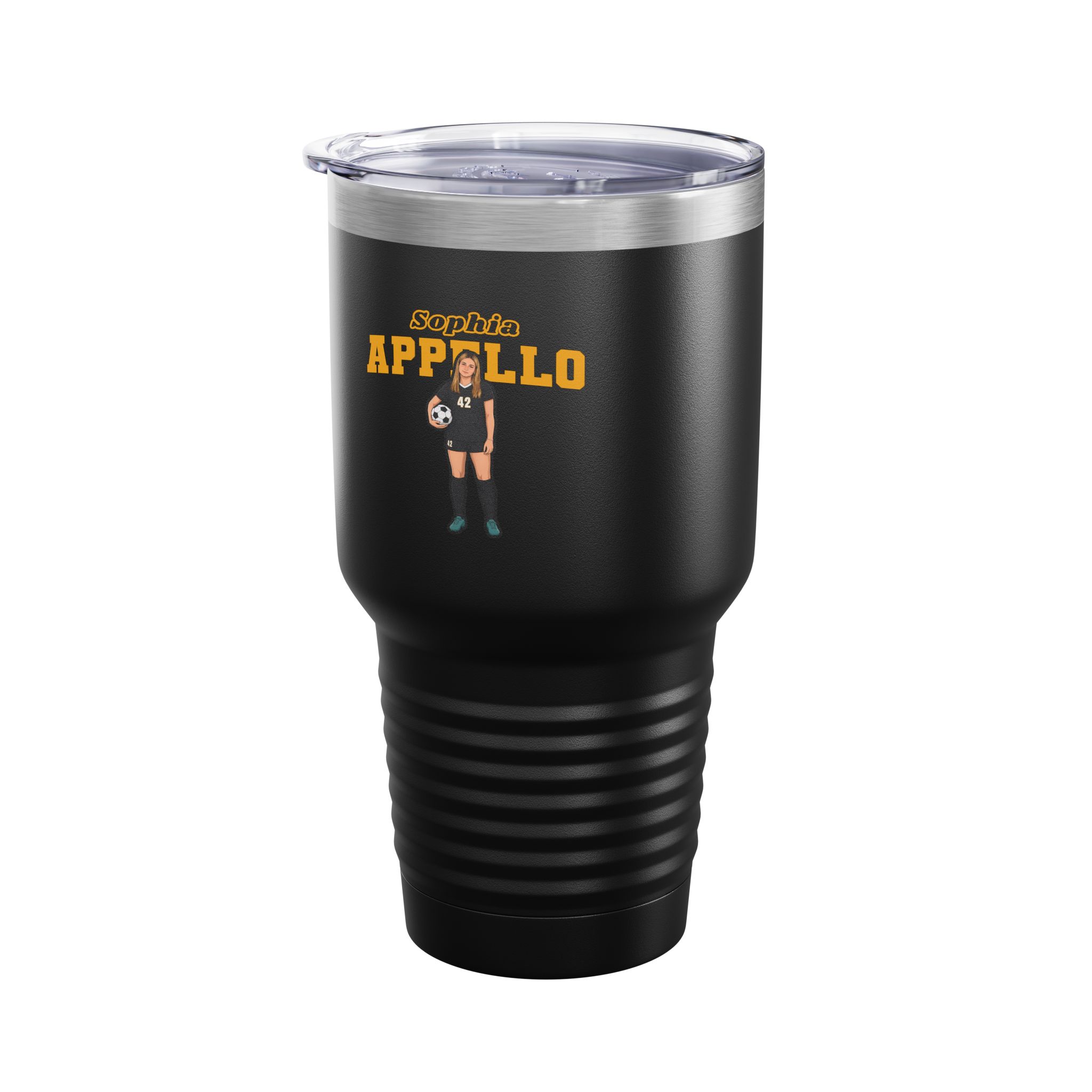 30oz Tumbler — character_name_arch in Black