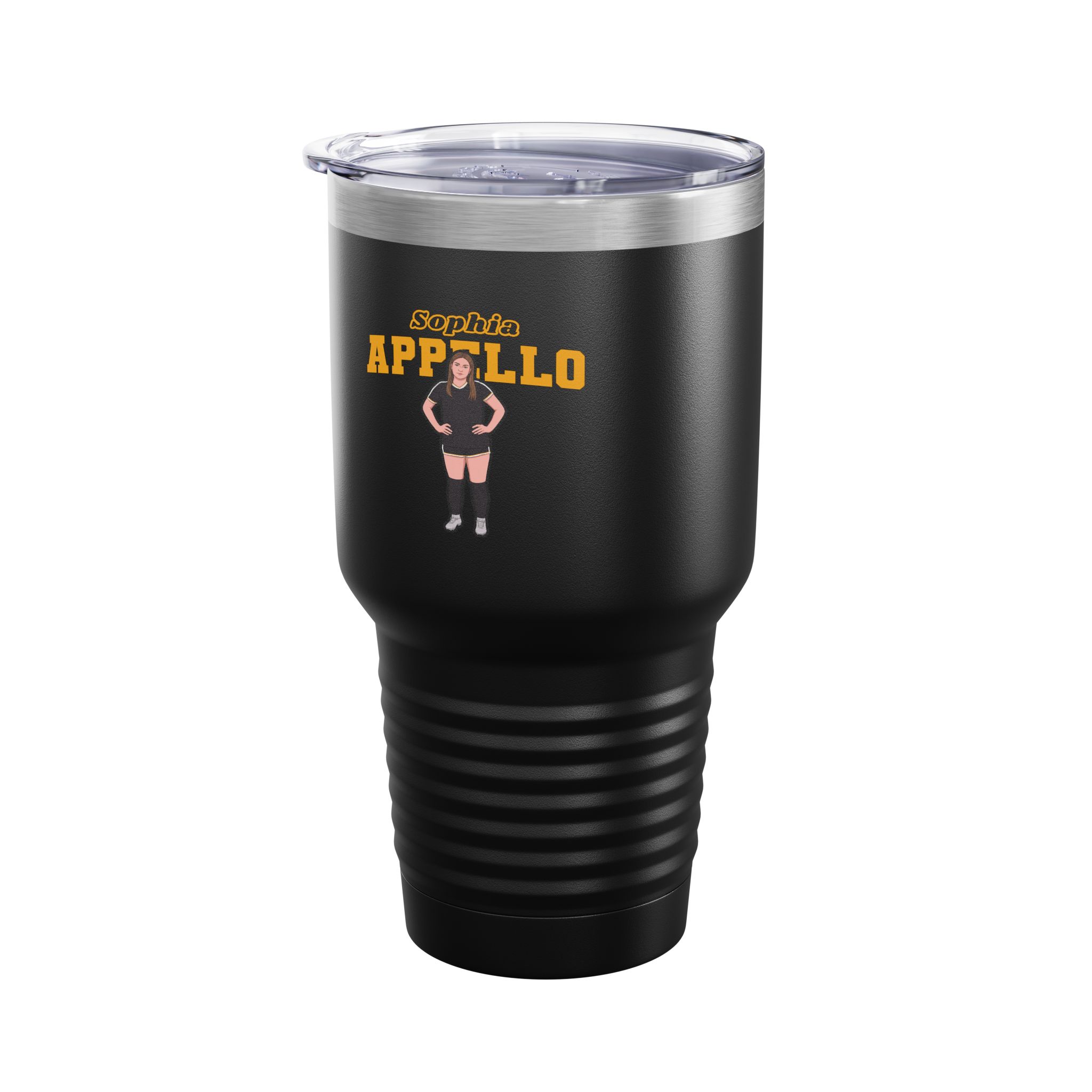 30oz Tumbler — character_name_arch in Black