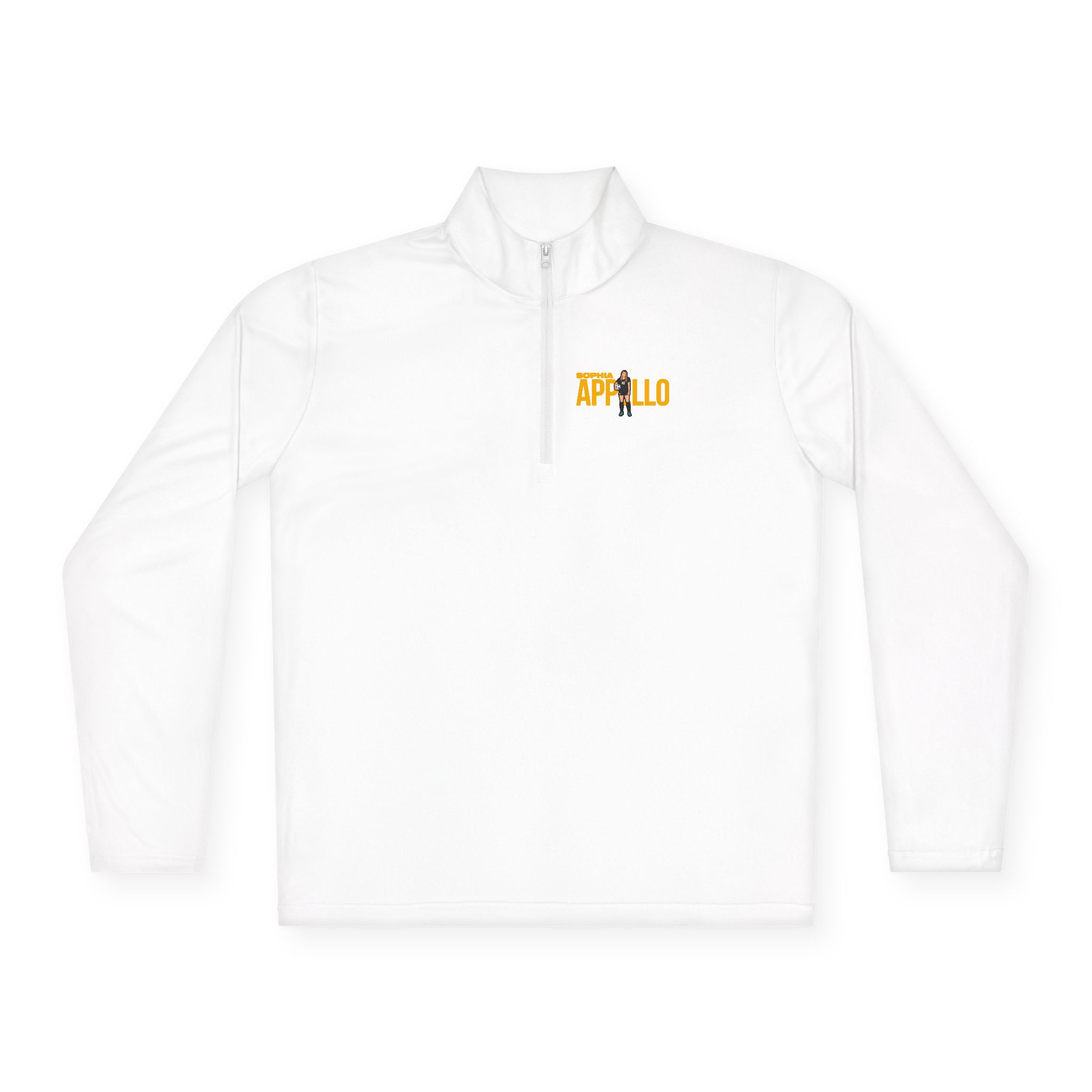 Q-Zip Pullover — character_player_name in White