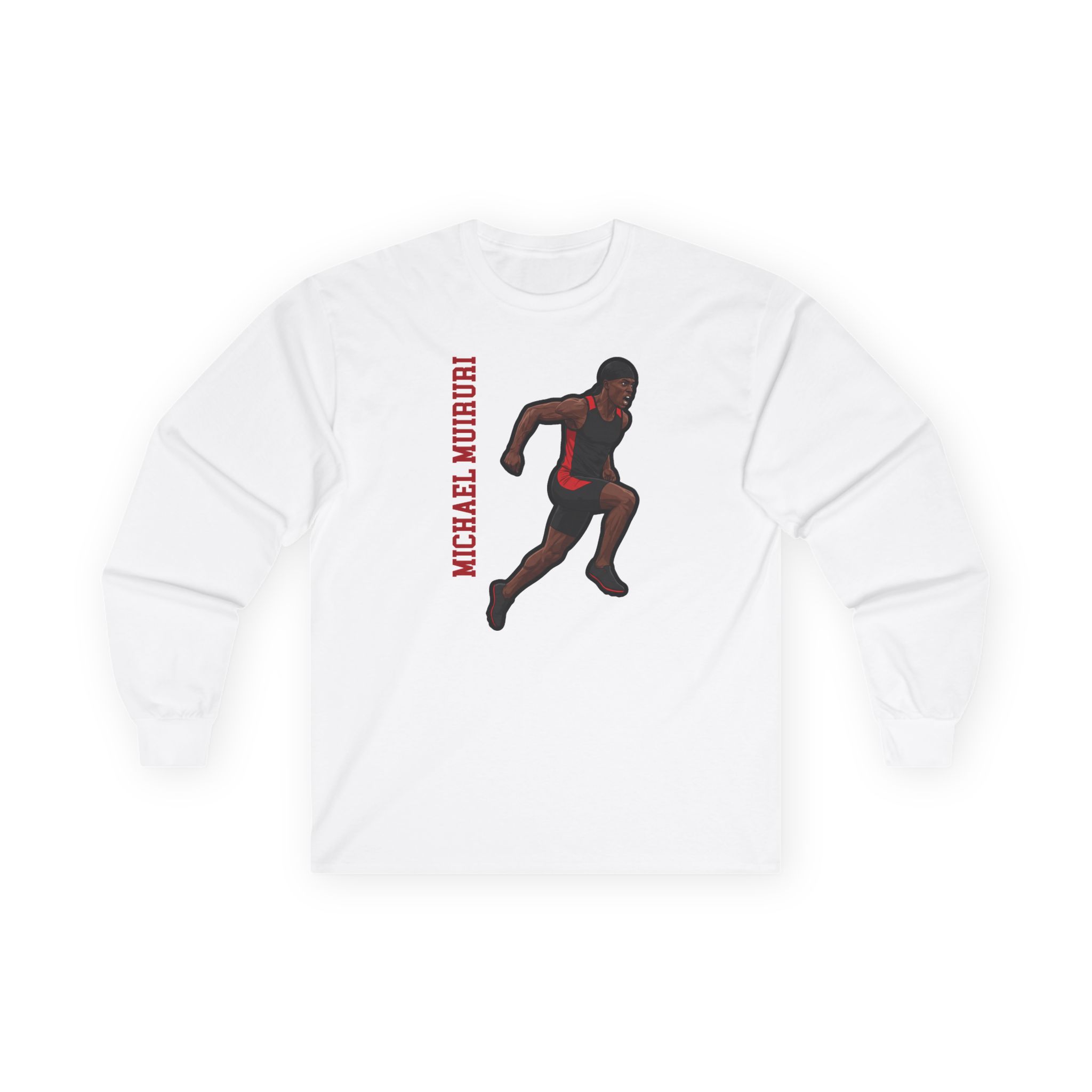 Long Sleeve Tee — character_name_vertical in White