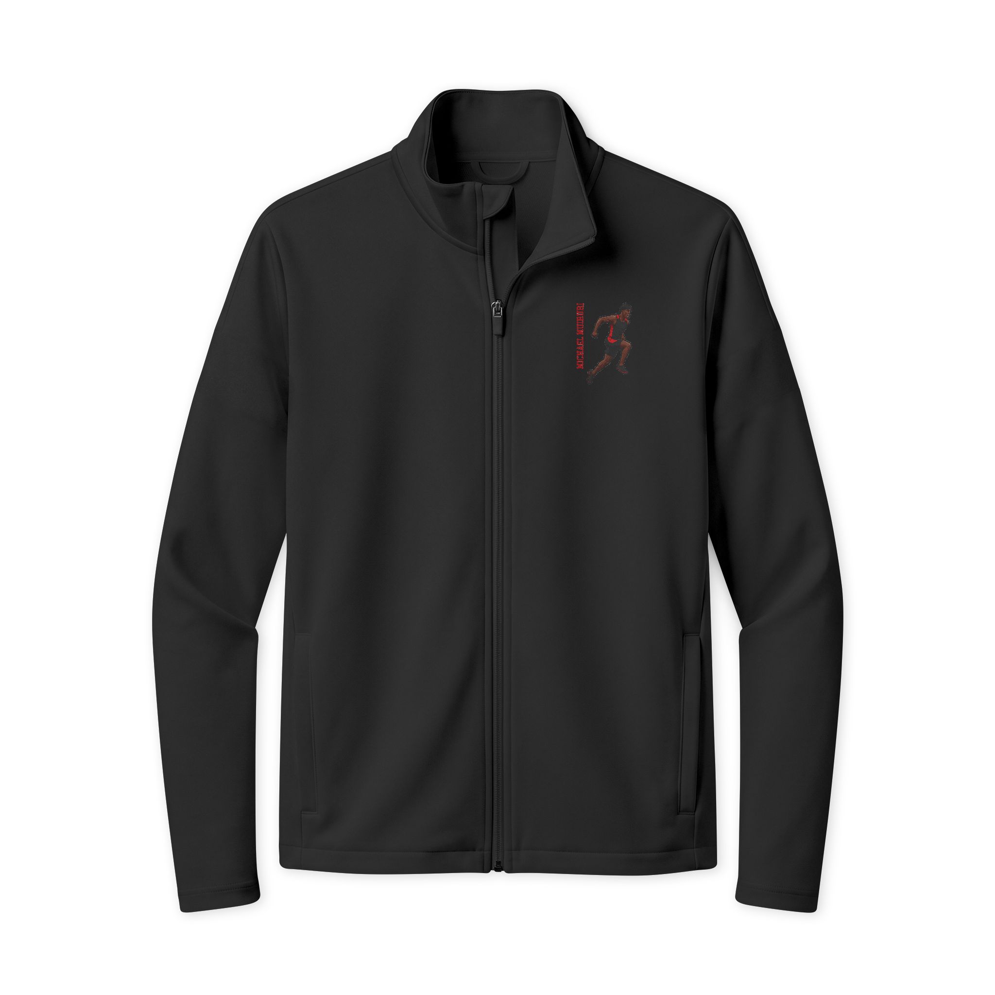 Travel Full-Zip Jacket — character_name_vertical in Black/ Black