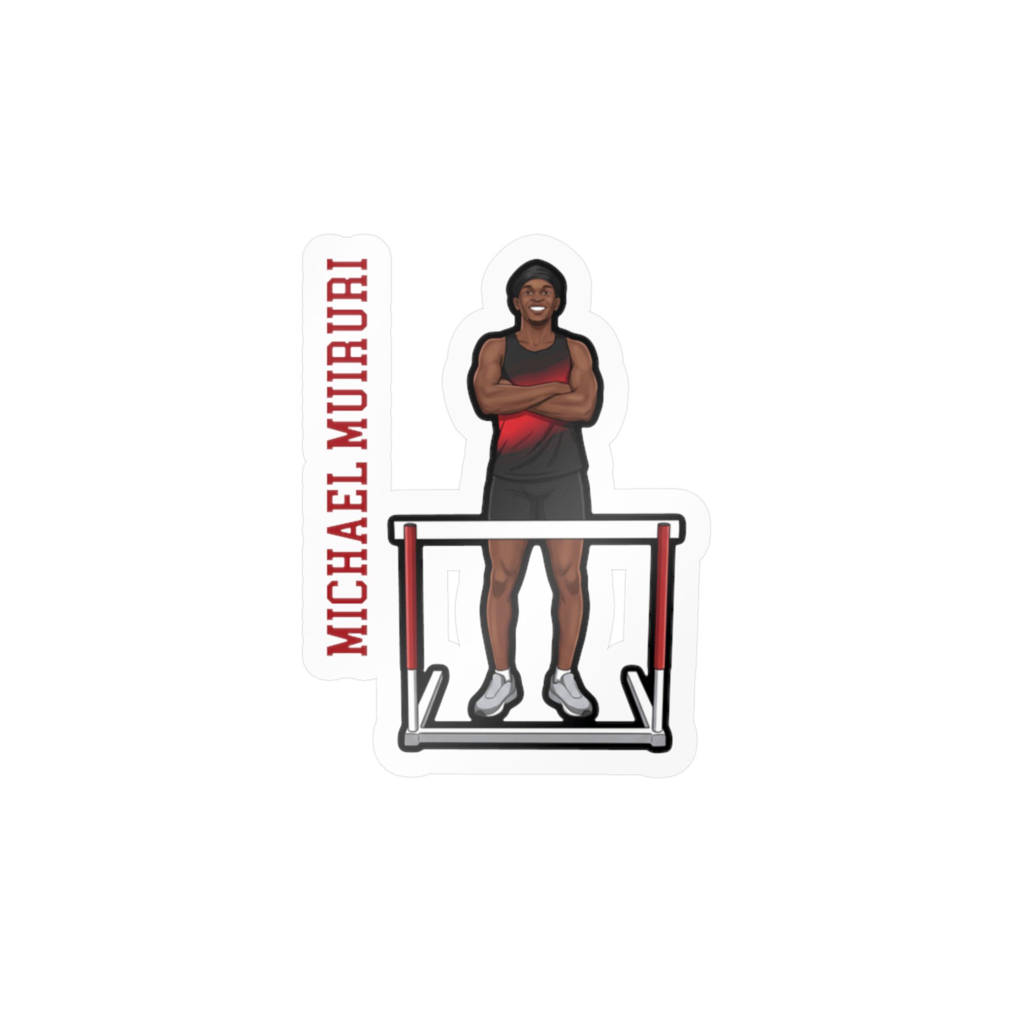 Vinyl Sticker — character_name_vertical in Classic