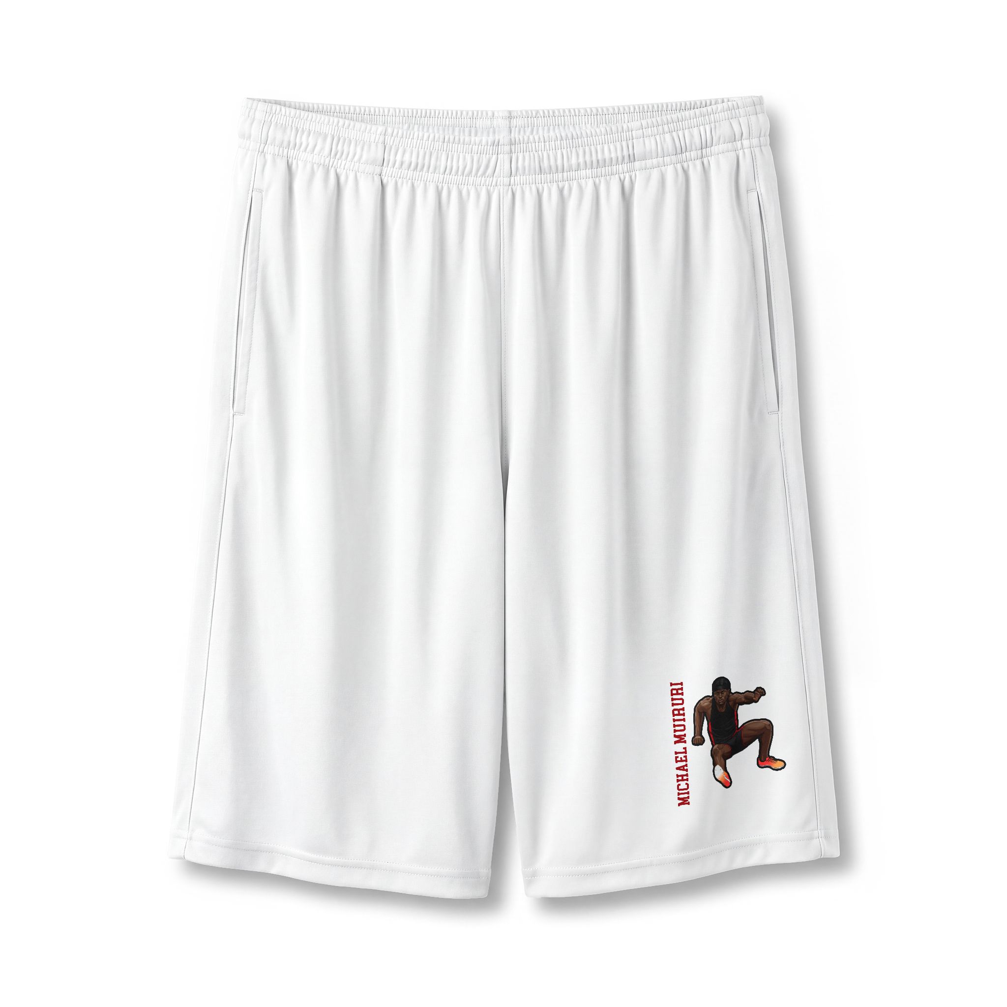 Shorts — character_name_vertical in White