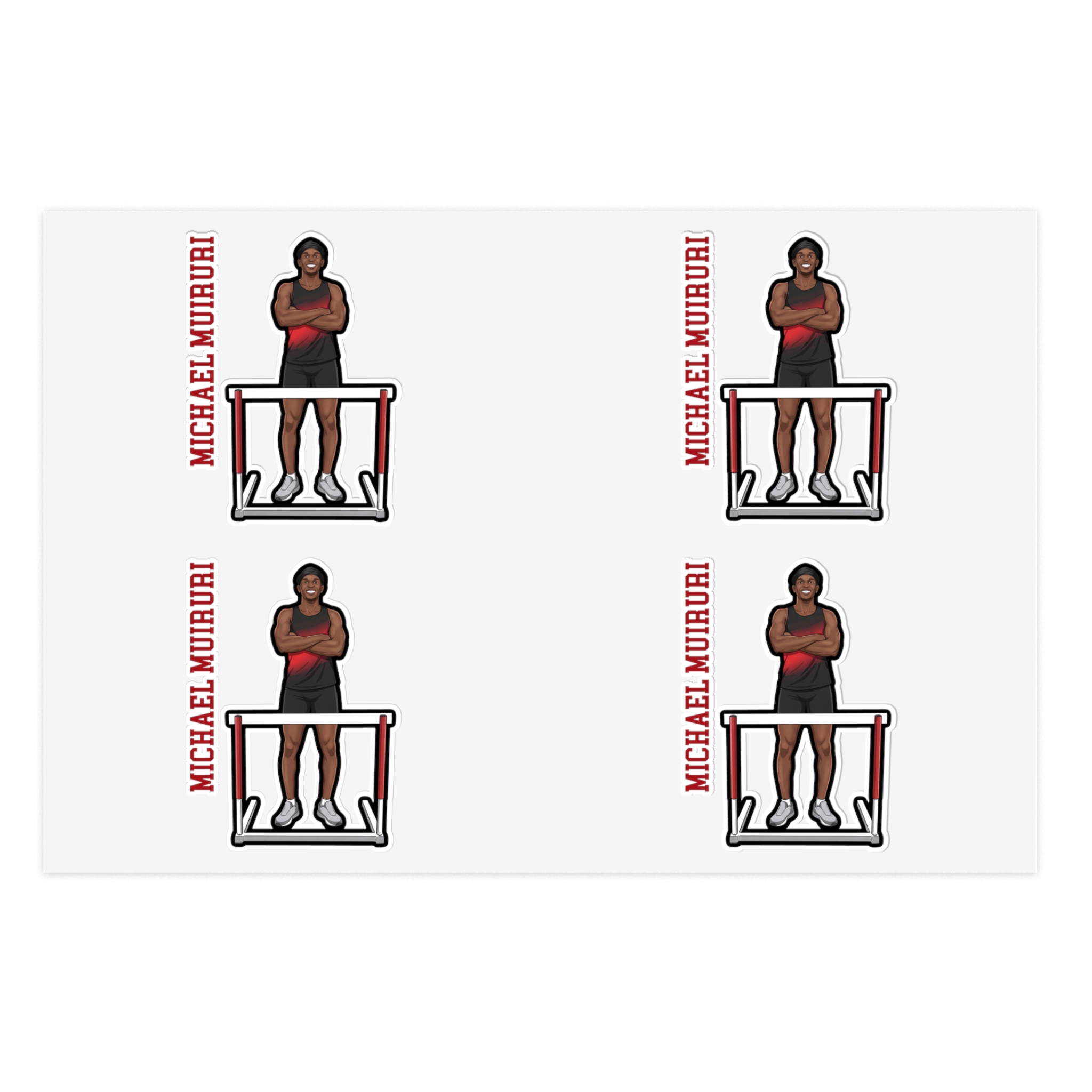 Sticker Sheet — character_name_vertical in Classic