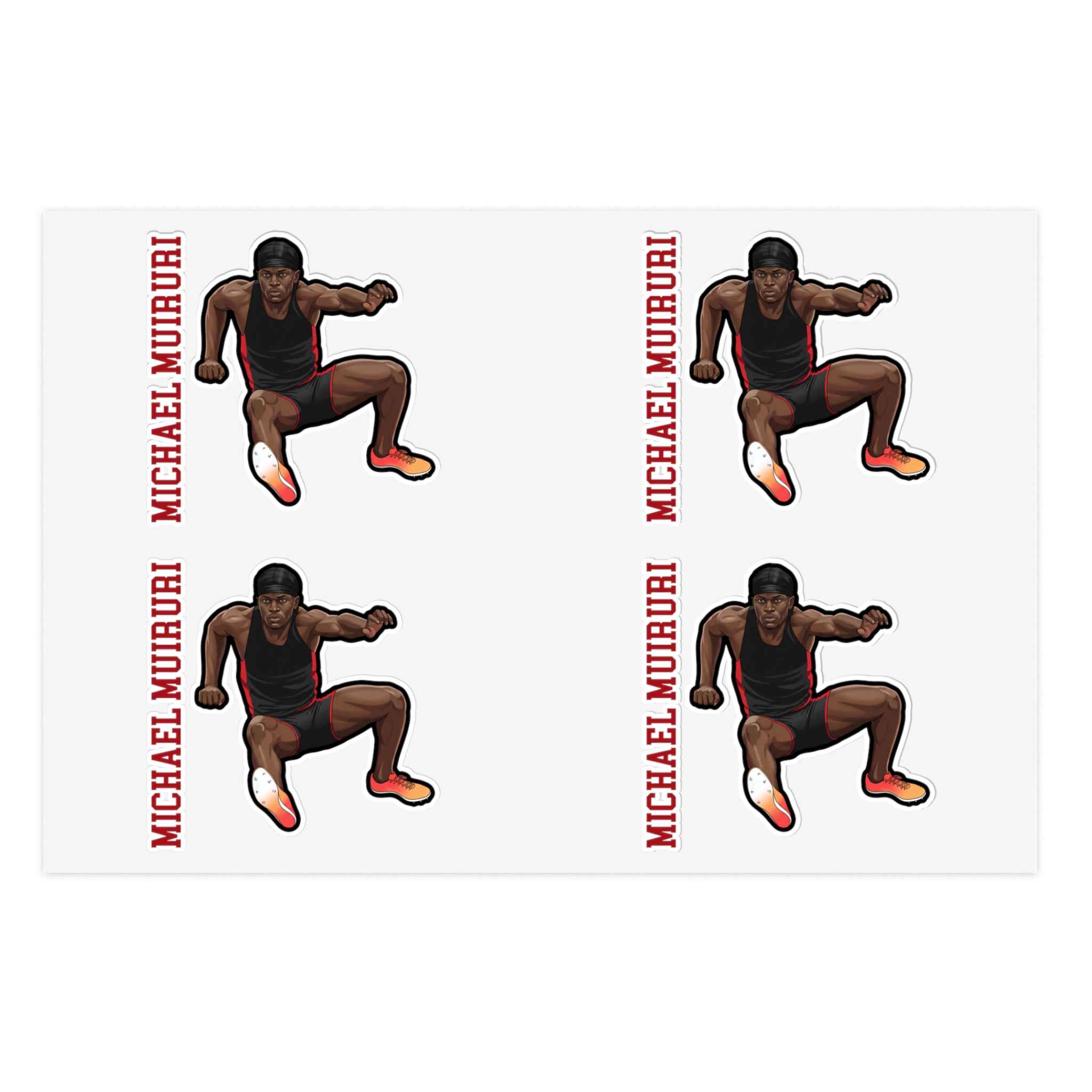Sticker Sheet — character_name_vertical in Classic