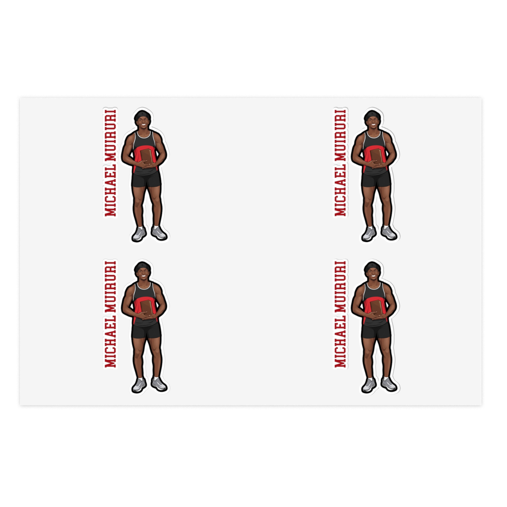 Sticker Sheet — character_name_vertical in Classic