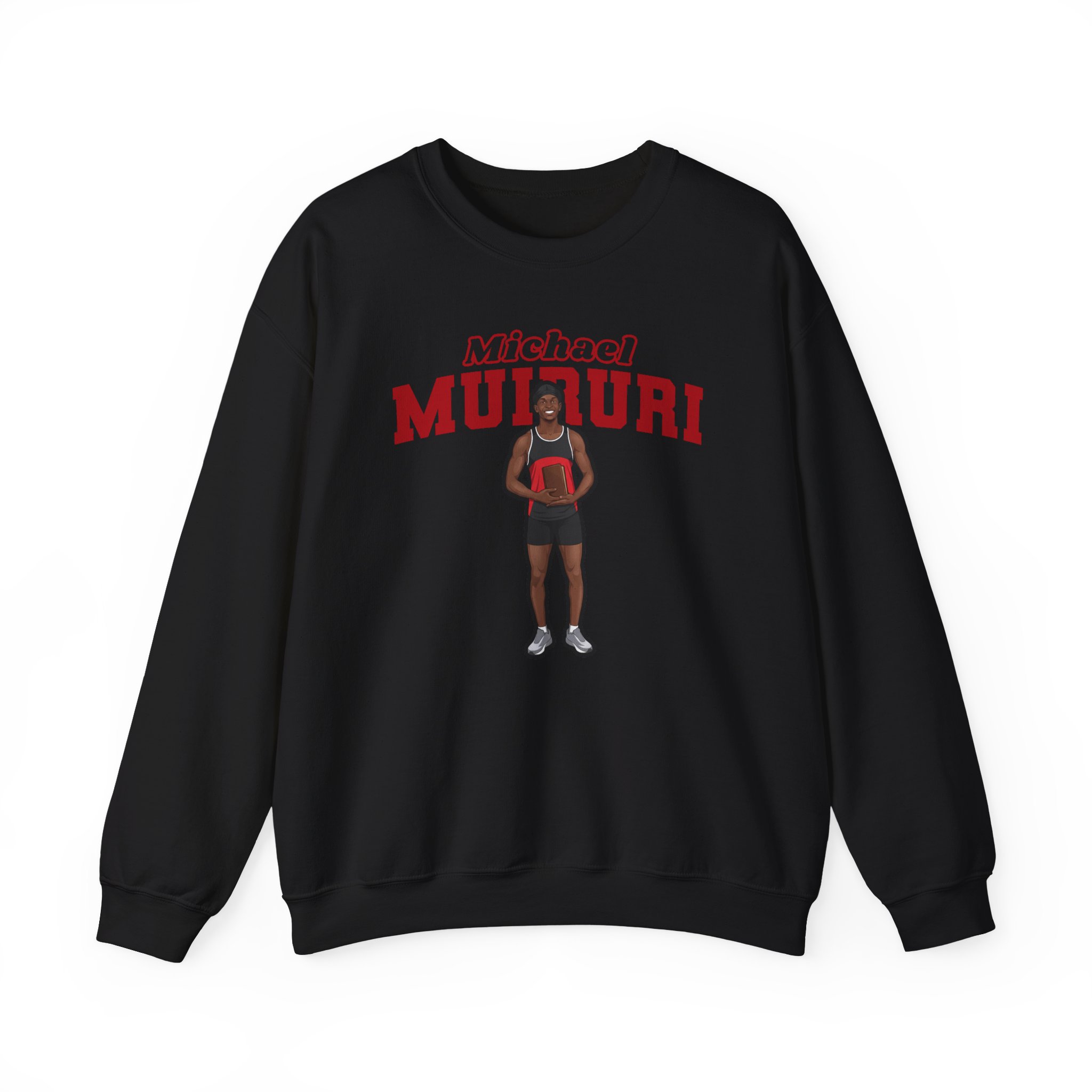 Crewneck Sweatshirt — character_name_arch in Black