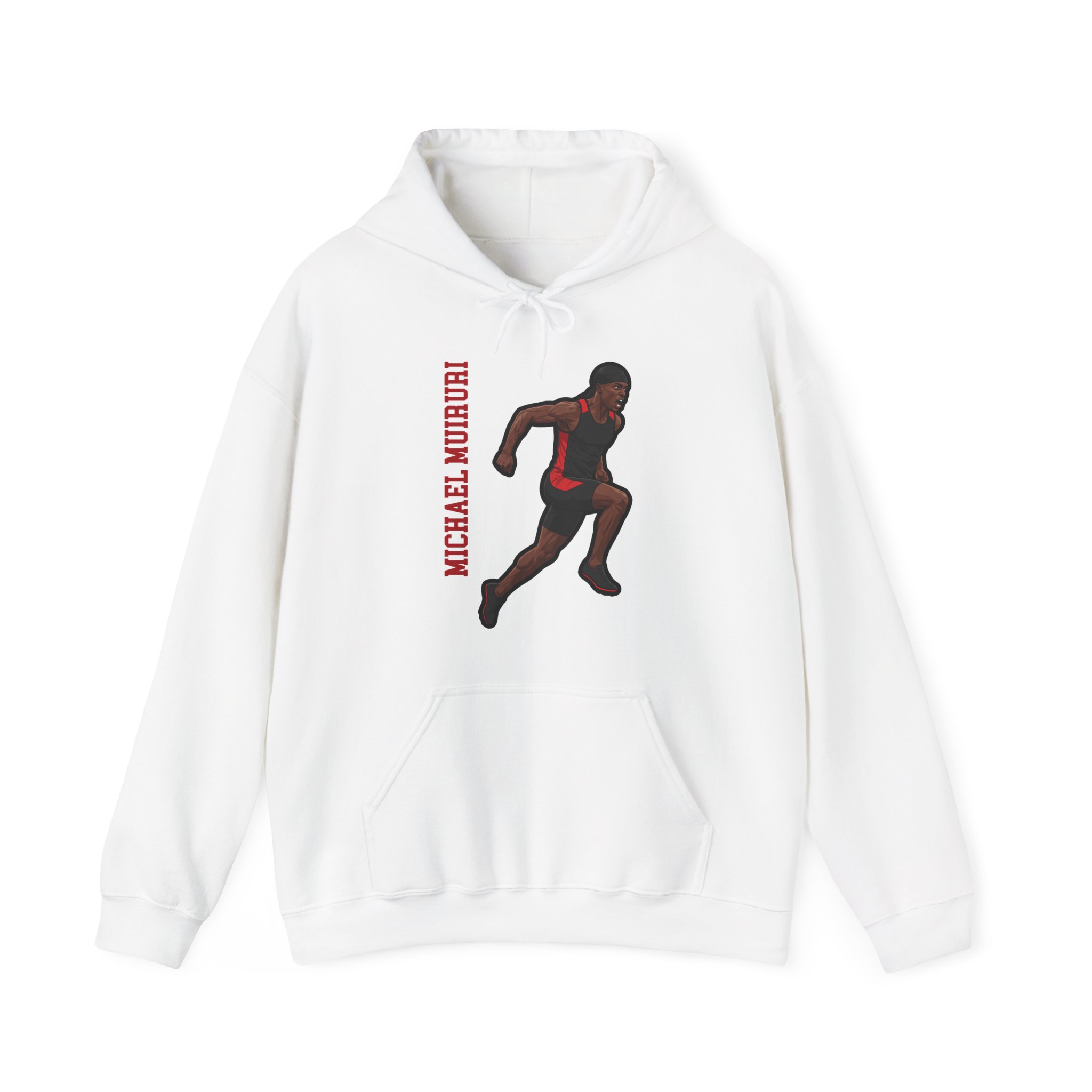 Hoodie — character_name_vertical in White