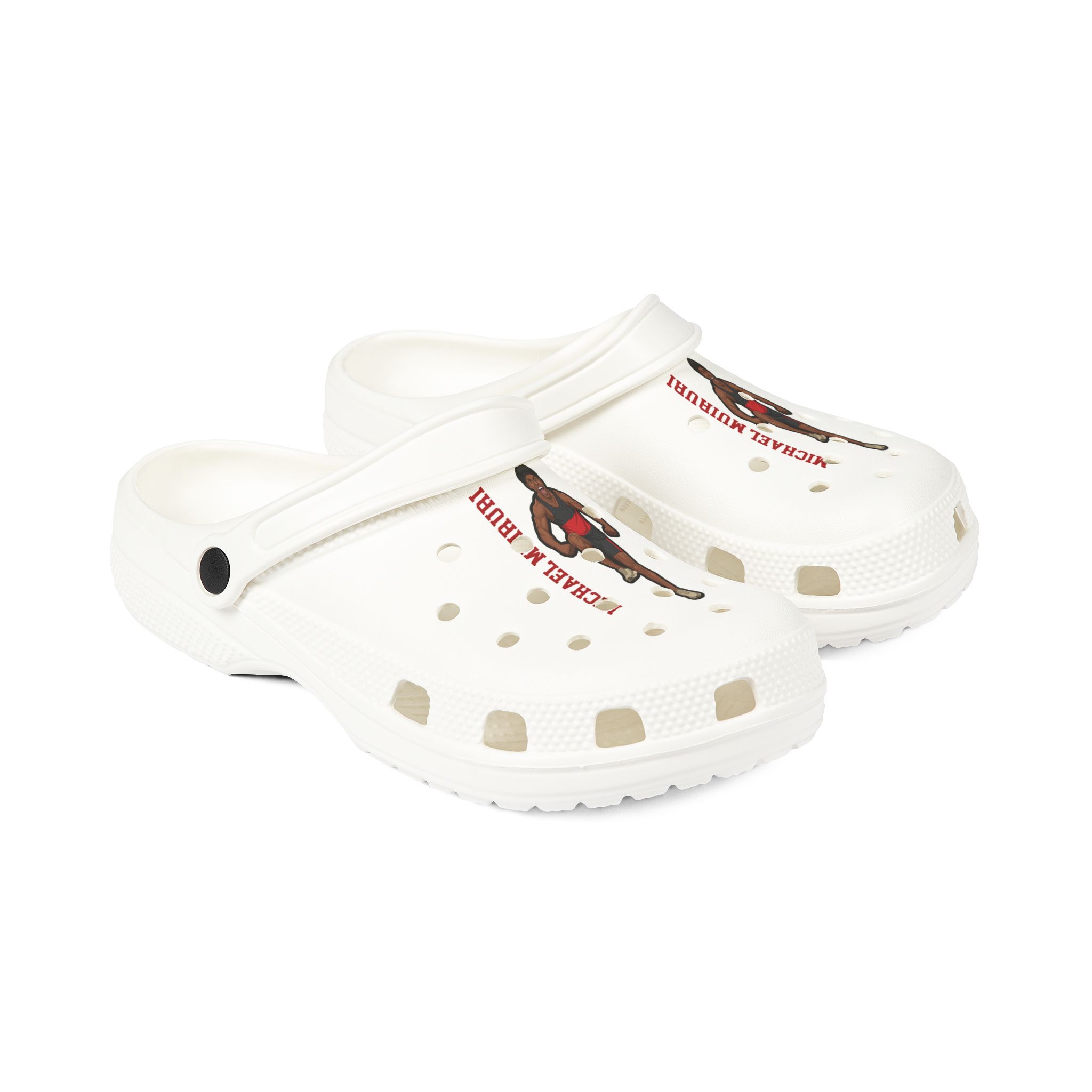 Rubber Clogs — character_name_vertical in White