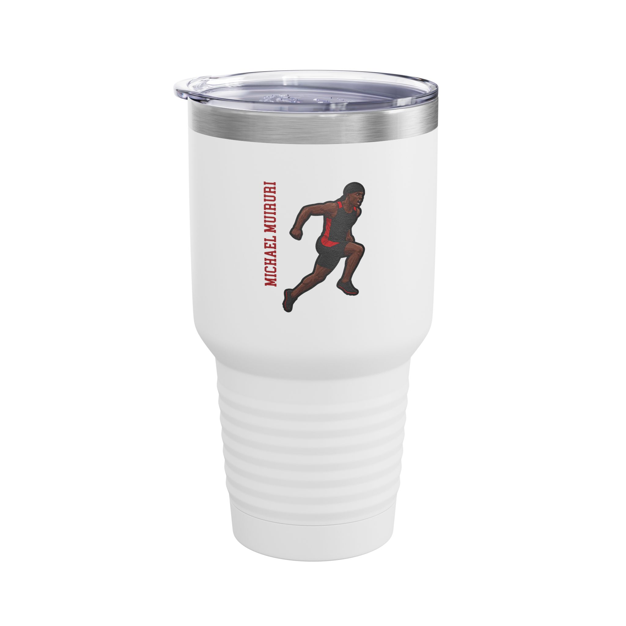 30oz Tumbler — character_name_vertical in White