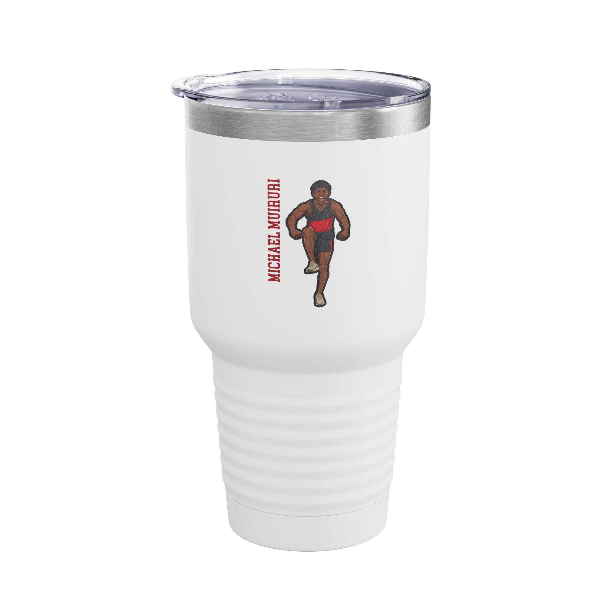 30oz Tumbler — character_name_vertical in White