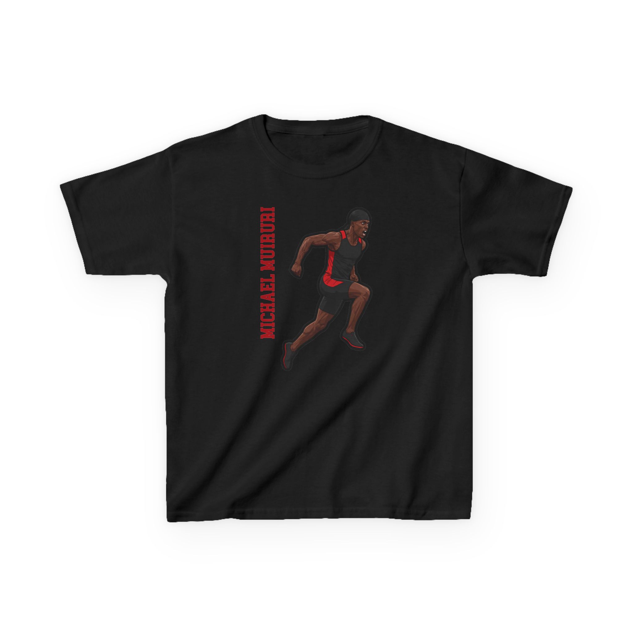 Youth Tee — character_name_vertical in Black