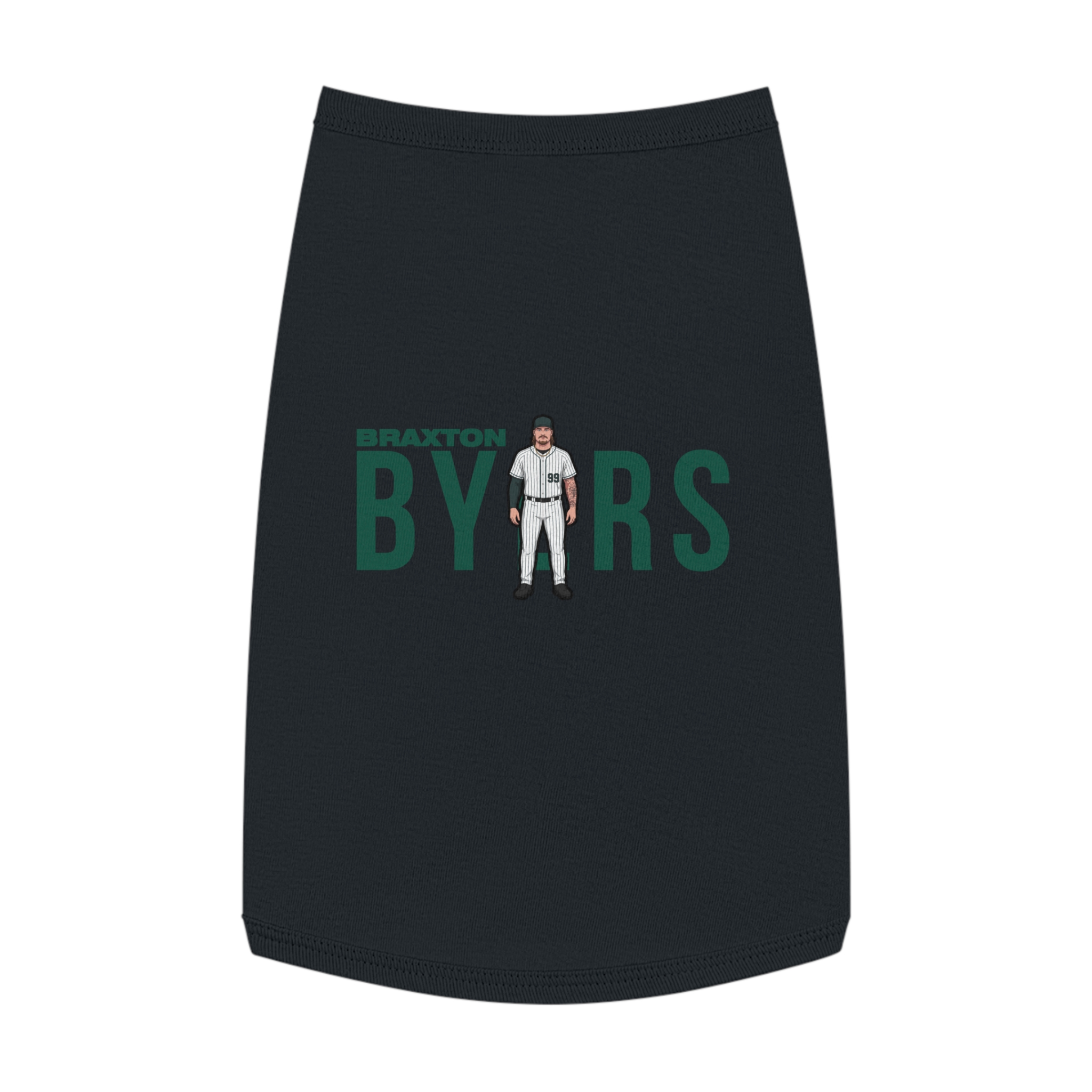 Pet Tank Top — character_player_name in Black