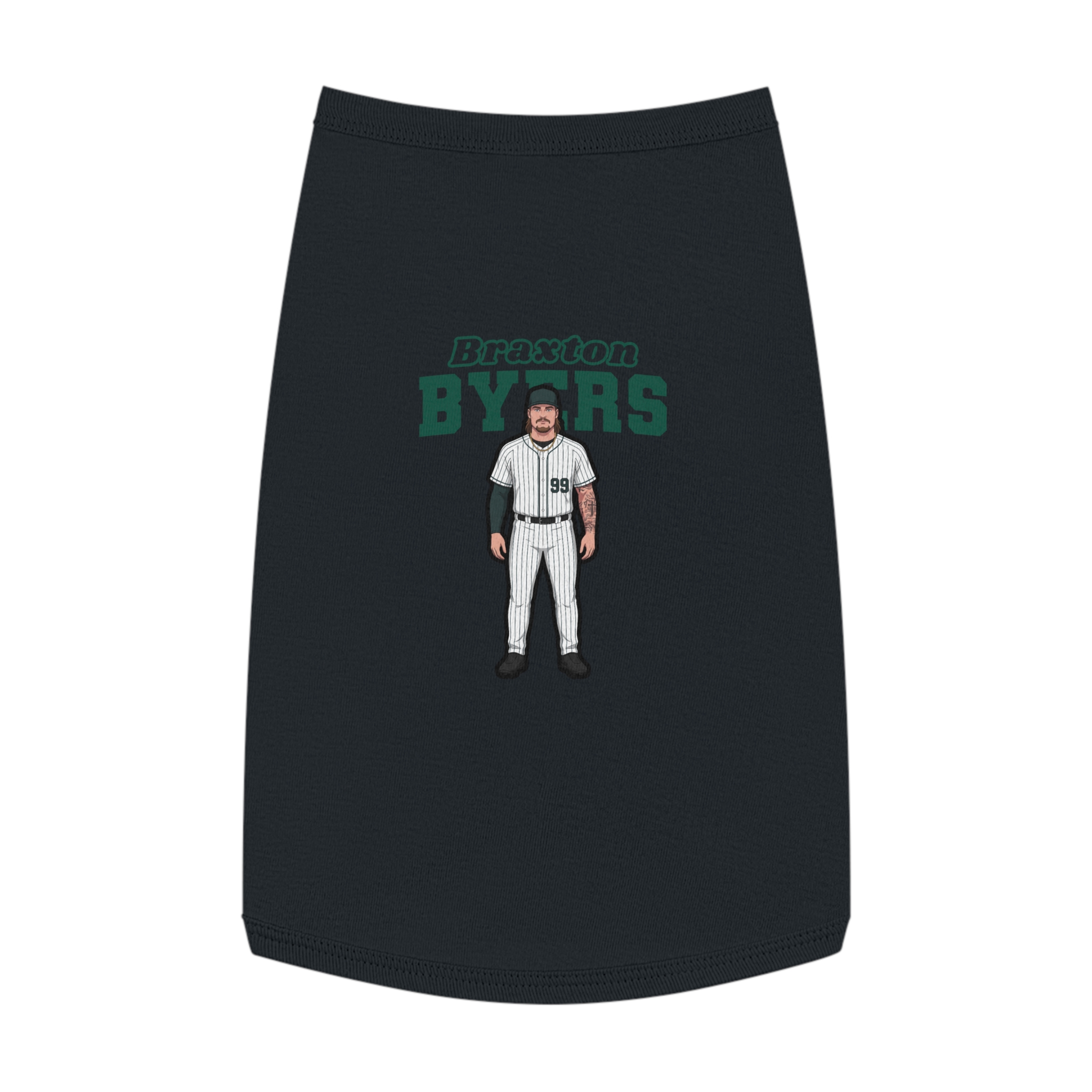 Pet Tank Top — character_name_arch in White